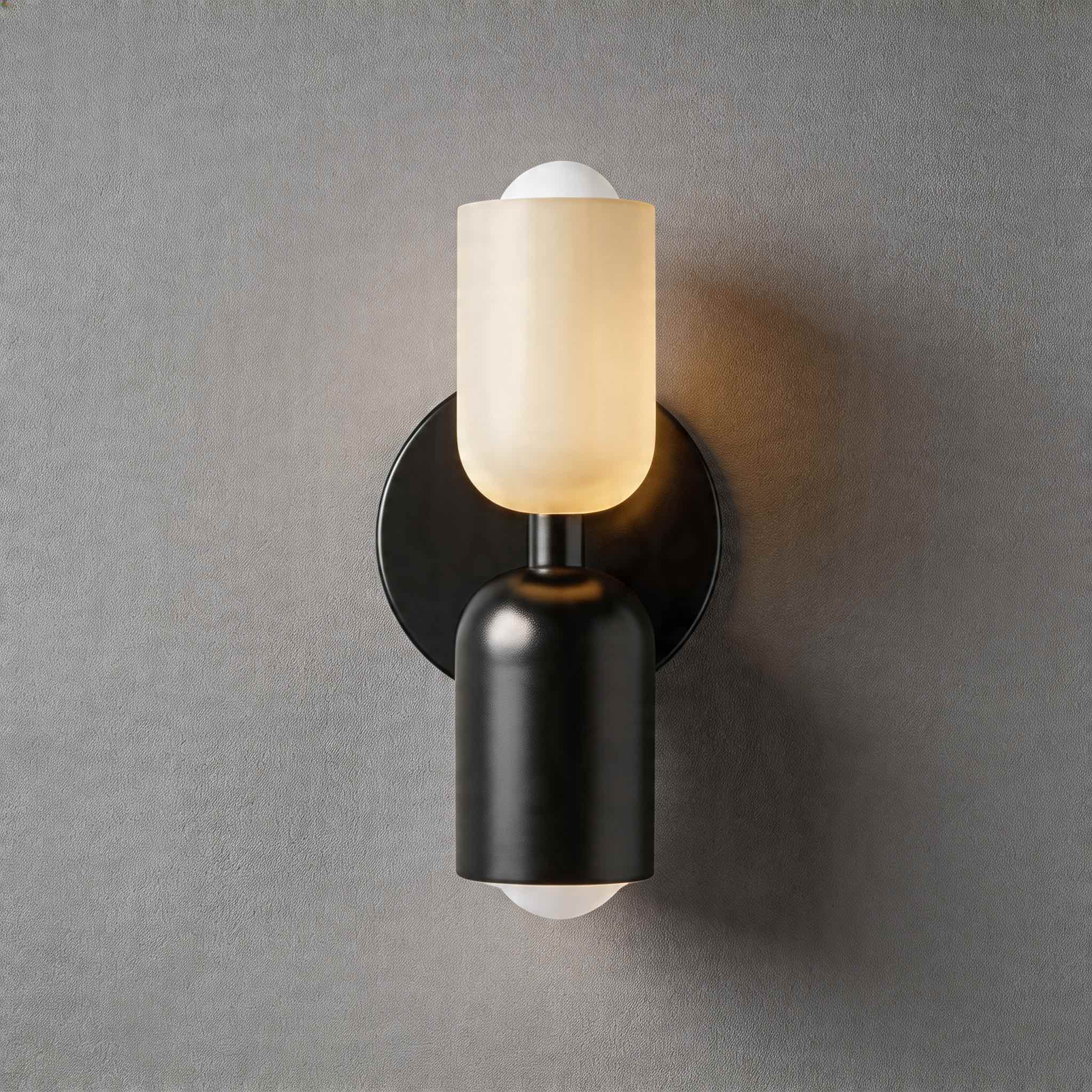 Modern Nordic Wall Light Wall Mounted Double Head Painted Iron Dimmable E26 LED Compatible | ribuella
