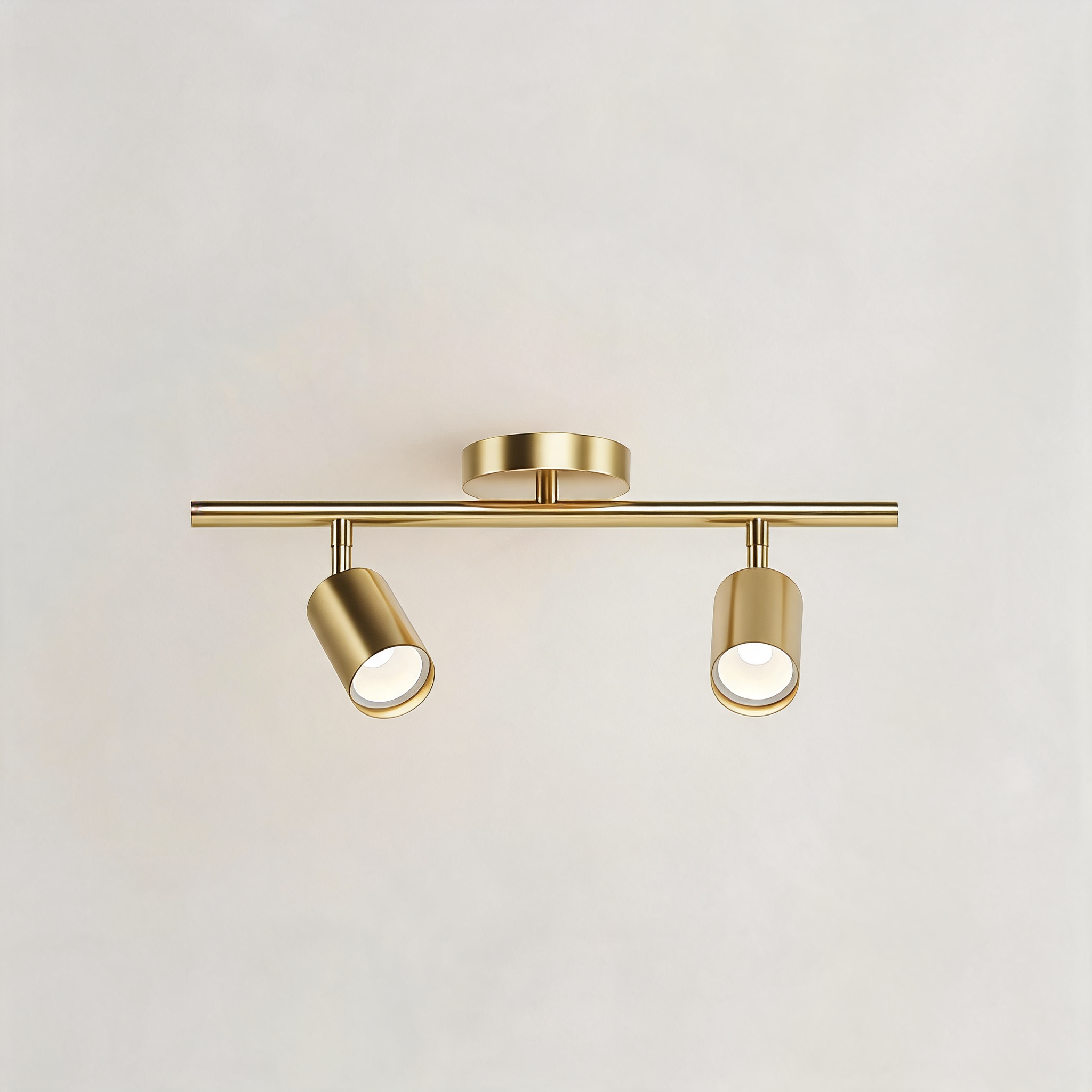 Moderne höhenverstellbare Deckenleuchte zur Aufbaumontage aus Metall mit individuell einstellbaren Spotlights | ribuella