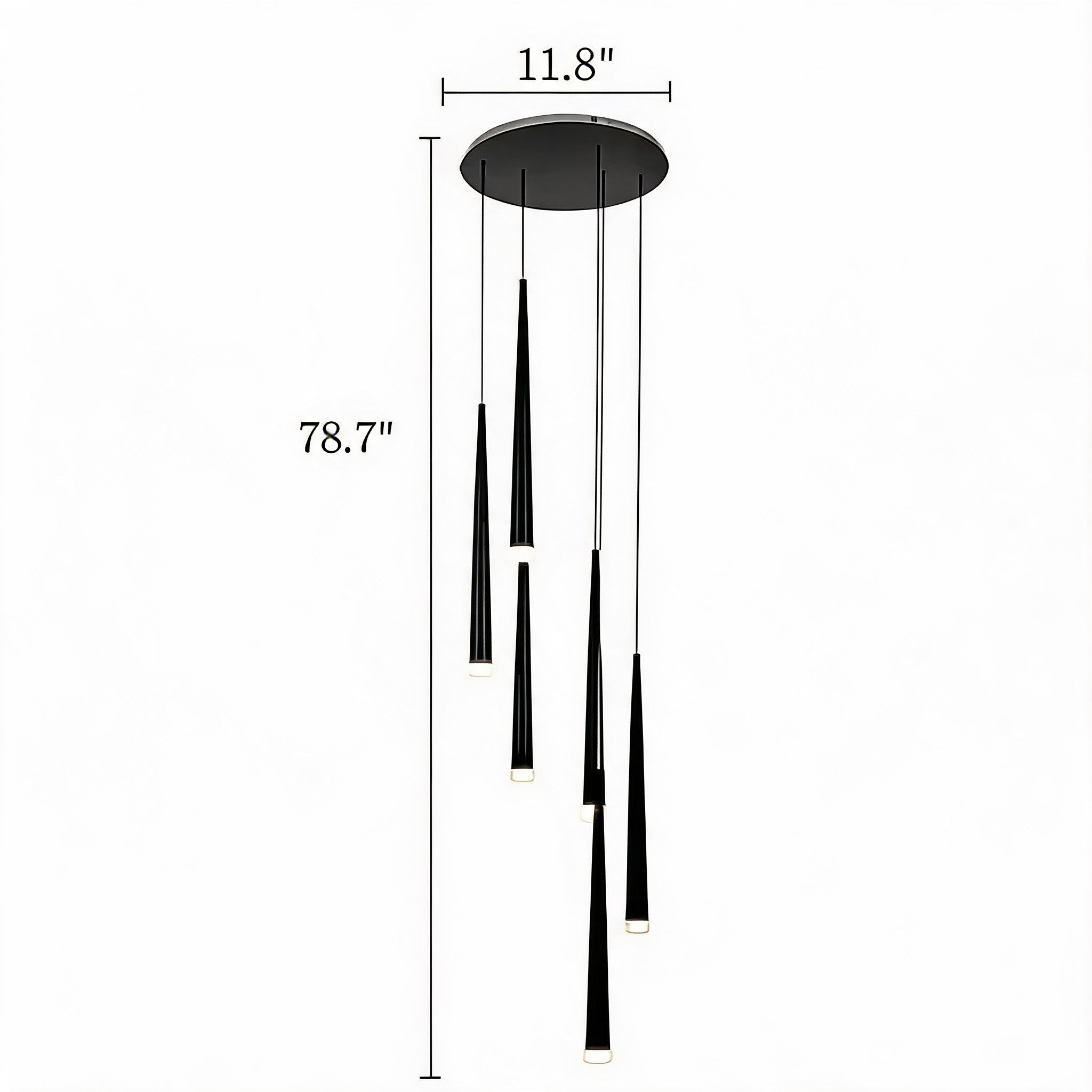 Modern Nordic Ceiling Light Adjustable Flush Mount Iron Acrylic Dimmable LED 6-68 Heads | ribuella