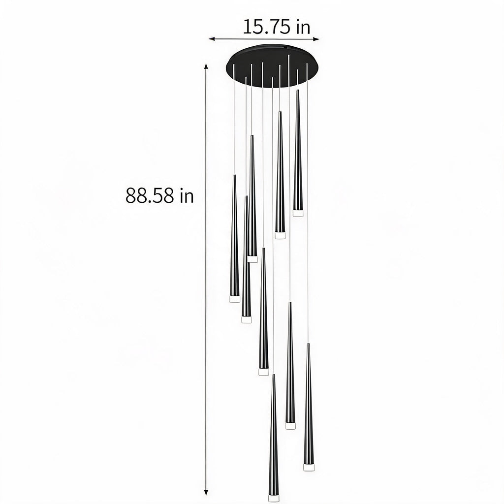 Modern Nordic Ceiling Light Adjustable Flush Mount Iron Acrylic Dimmable LED 6-68 Heads | ribuella