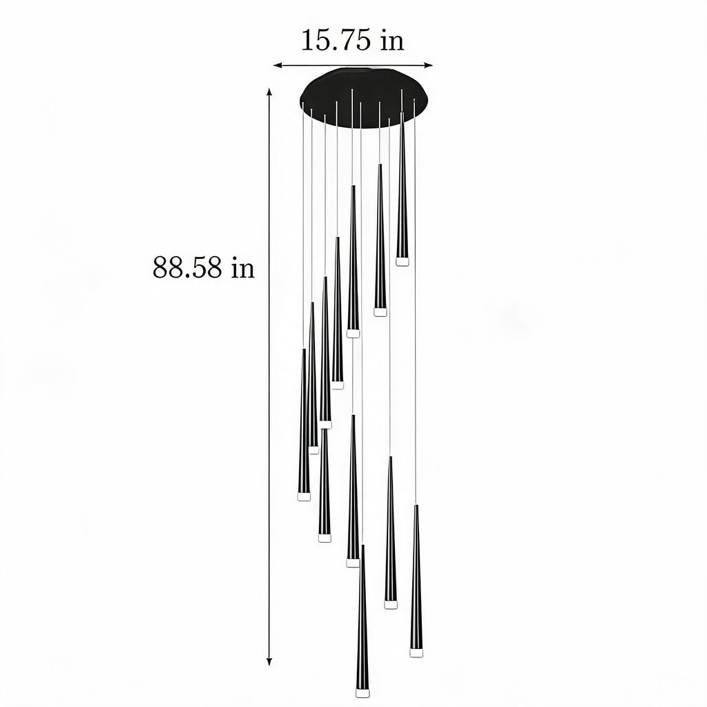 Modern Nordic Ceiling Light Adjustable Flush Mount Iron Acrylic Dimmable LED 6-68 Heads | ribuella