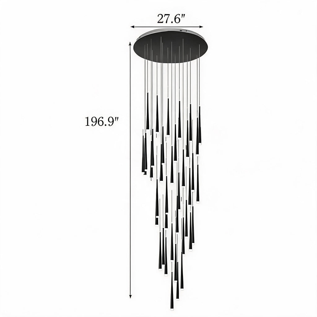 Modern Nordic Ceiling Light Adjustable Flush Mount Iron Acrylic Dimmable LED 6-68 Heads | ribuella