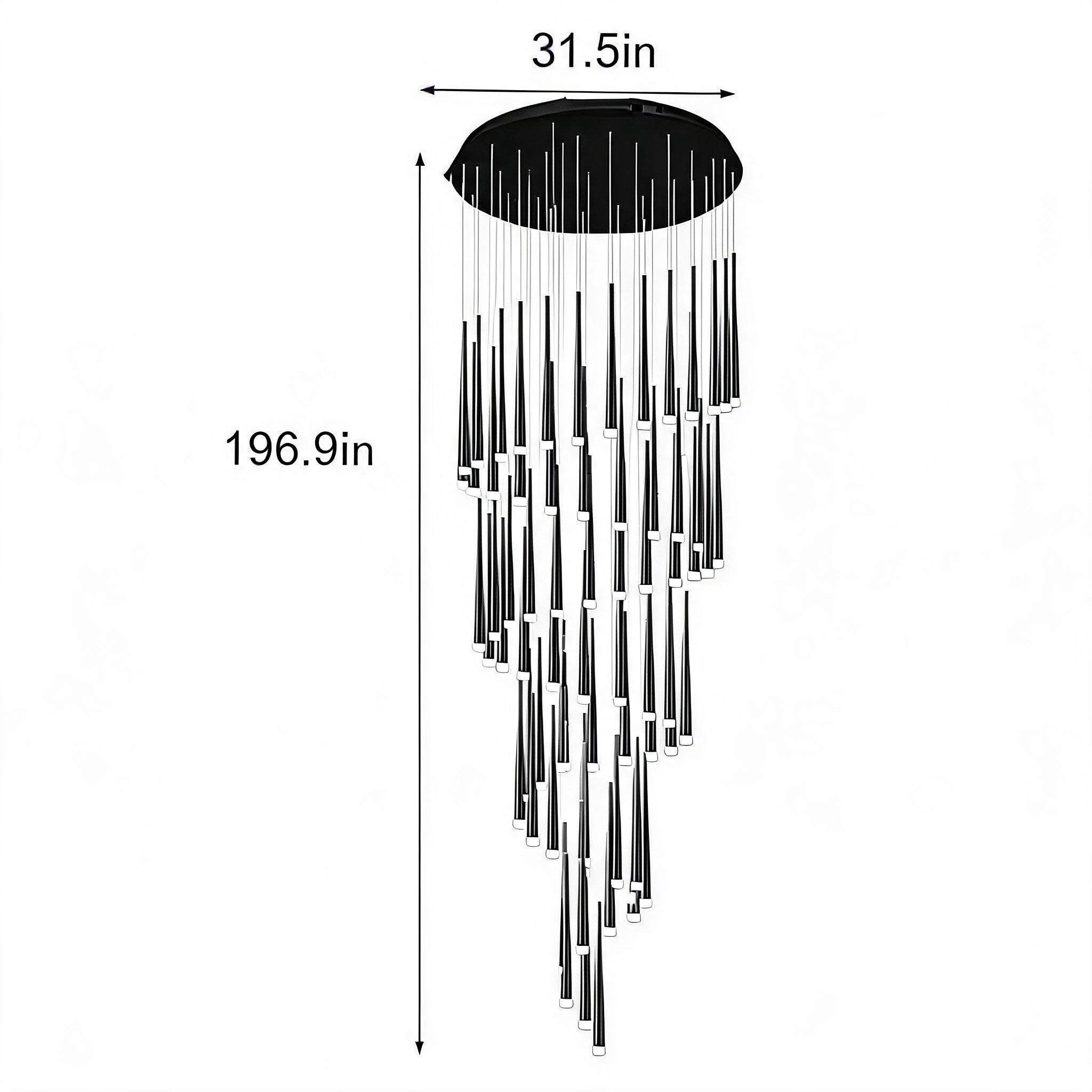 Modern Nordic Ceiling Light Adjustable Flush Mount Iron Acrylic Dimmable LED 6-68 Heads | ribuella