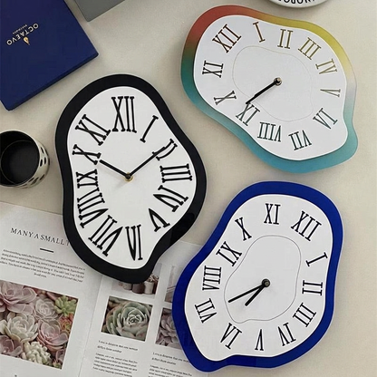Stylish Silent Wall Clock with Unique Acrylic Design | ribuella