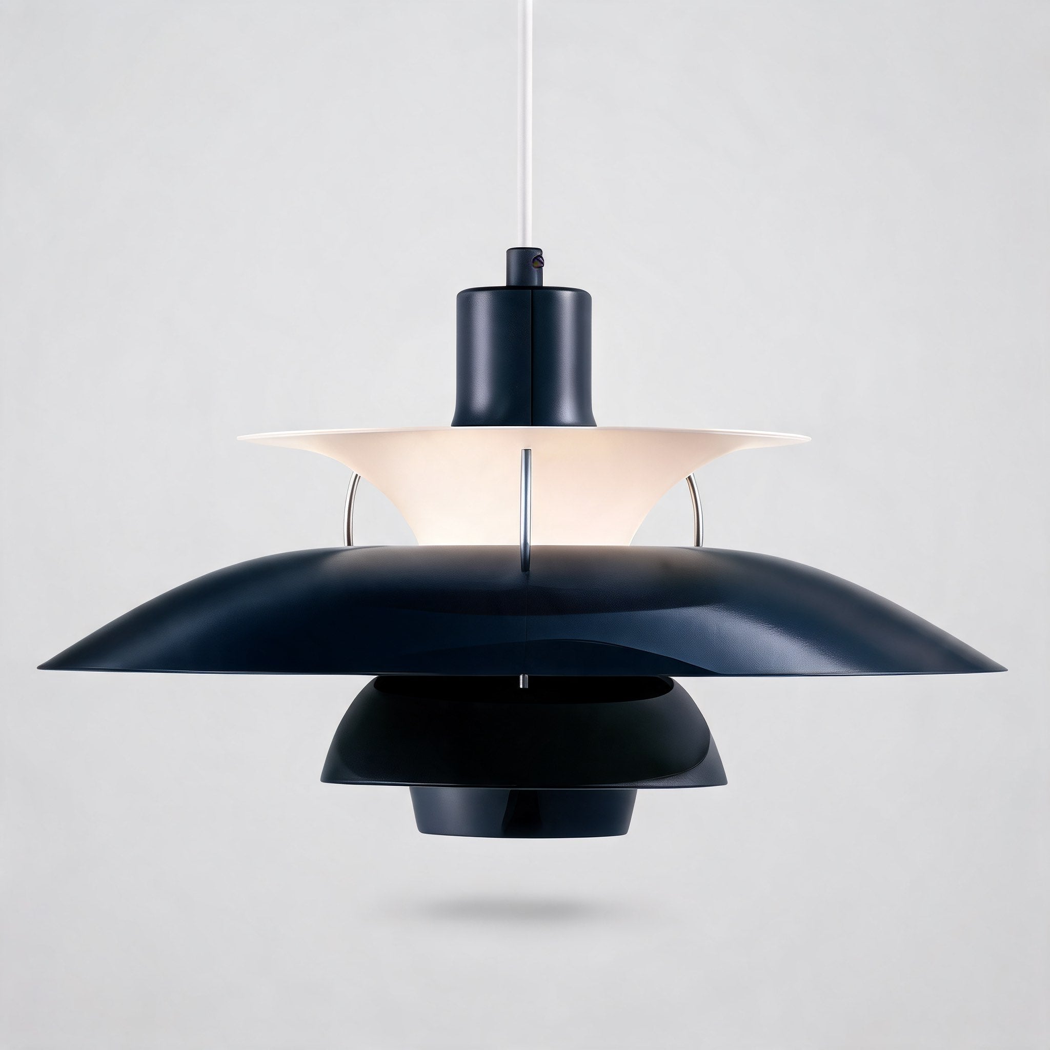Moderne Pendelleuchte aus Metall, LED-Leuchte mit 1 Lampe, 110V–240V | ribuella