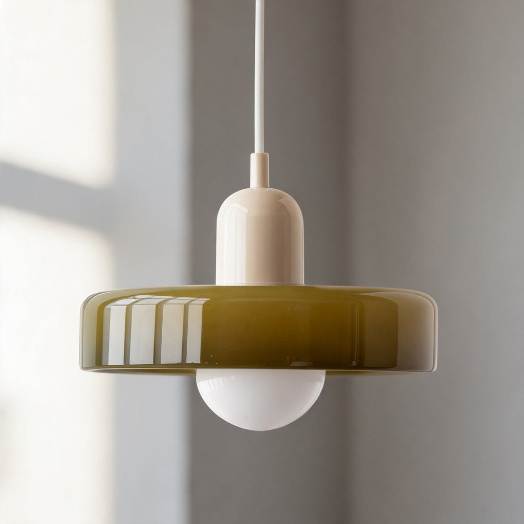 Moderní mosazné závěsné světlo s nastavitelným zavěšením, skleněným stínidlem a paticí G9 40W | ribuella