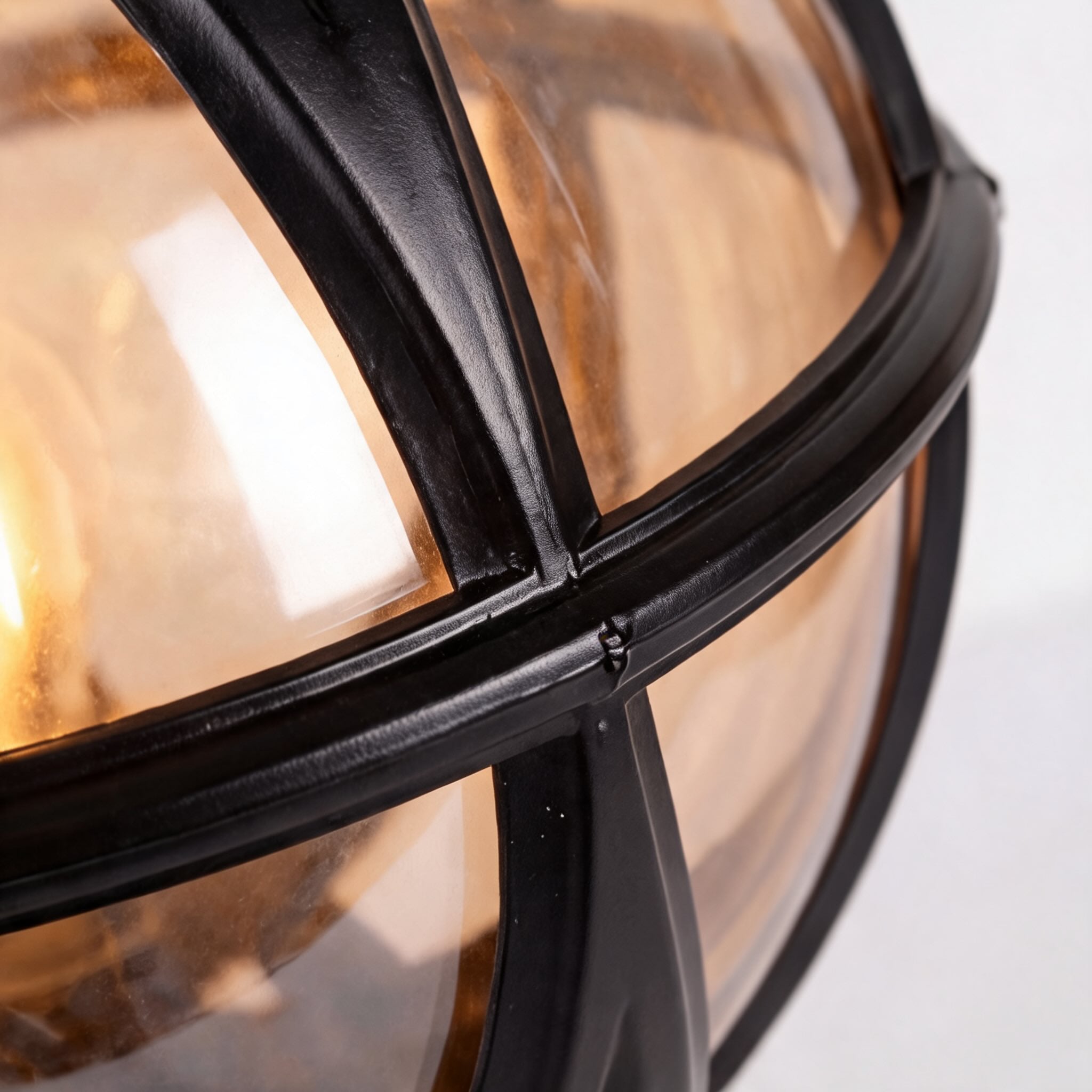Modern Round Globe Outdoor Fence Post Light Waterproof Aluminum and Glass Adjustable Height | ribuella