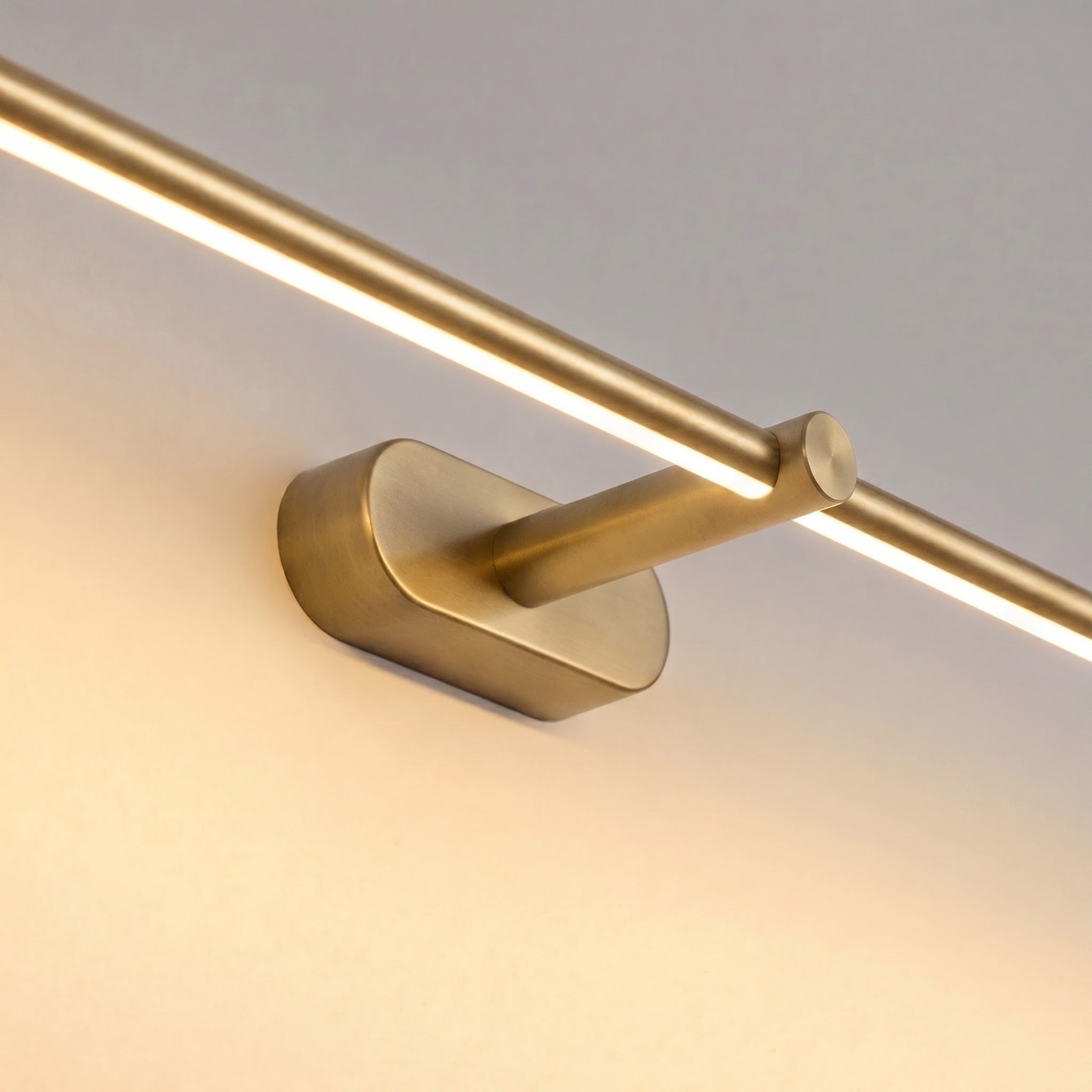 Minimalist Linear Wall Lamp Hardwired Metal LED Adjustable Lighting Fixture | ribuella