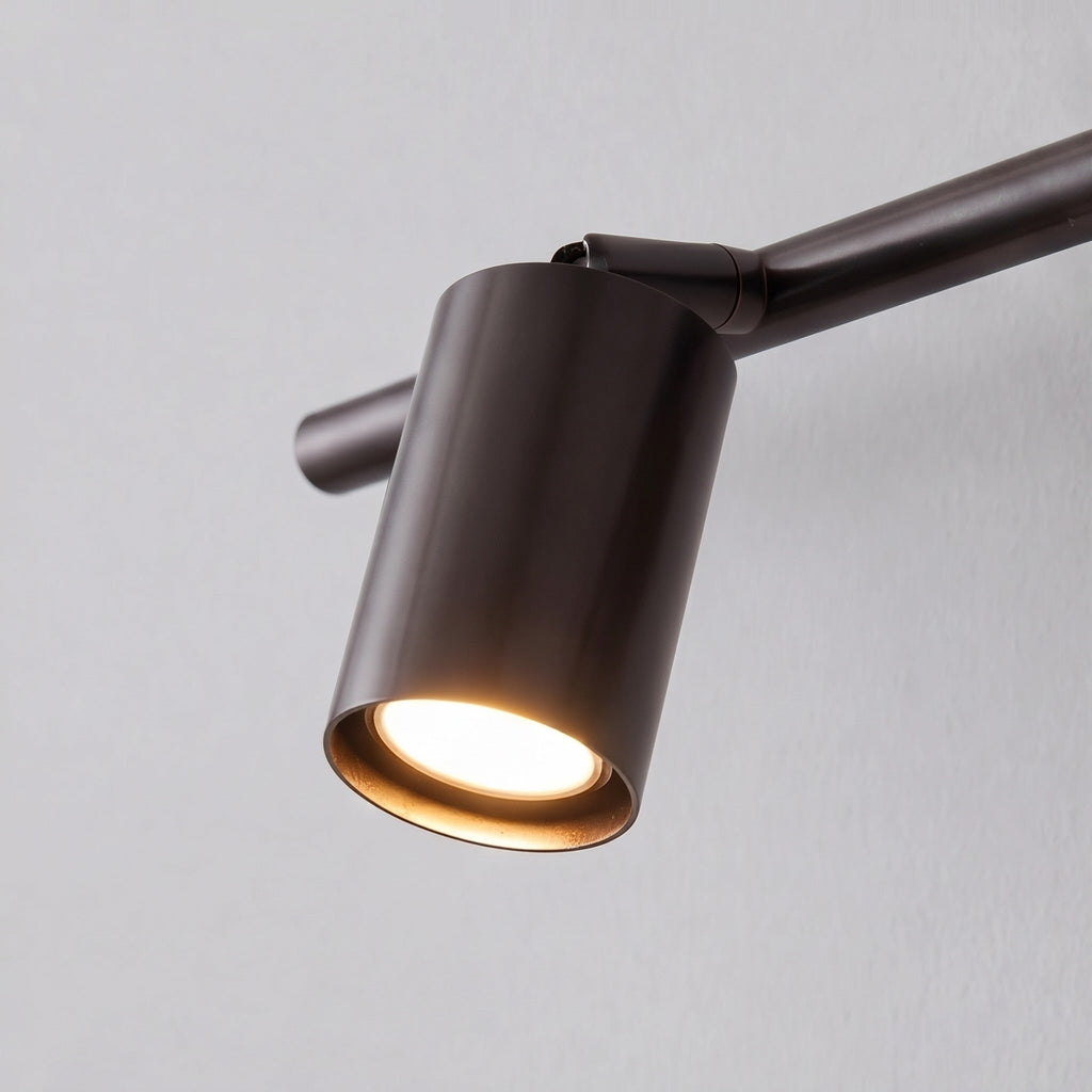 Modern Rotatable Spotlight Wall Light Adjustable Brass Sconce with 350° Head Rotation | ribuella
