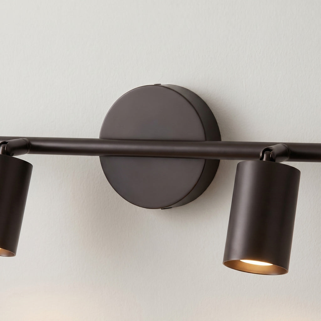 Modern Rotatable Spotlight Wall Light Adjustable Brass Sconce with 350° Head Rotation | ribuella