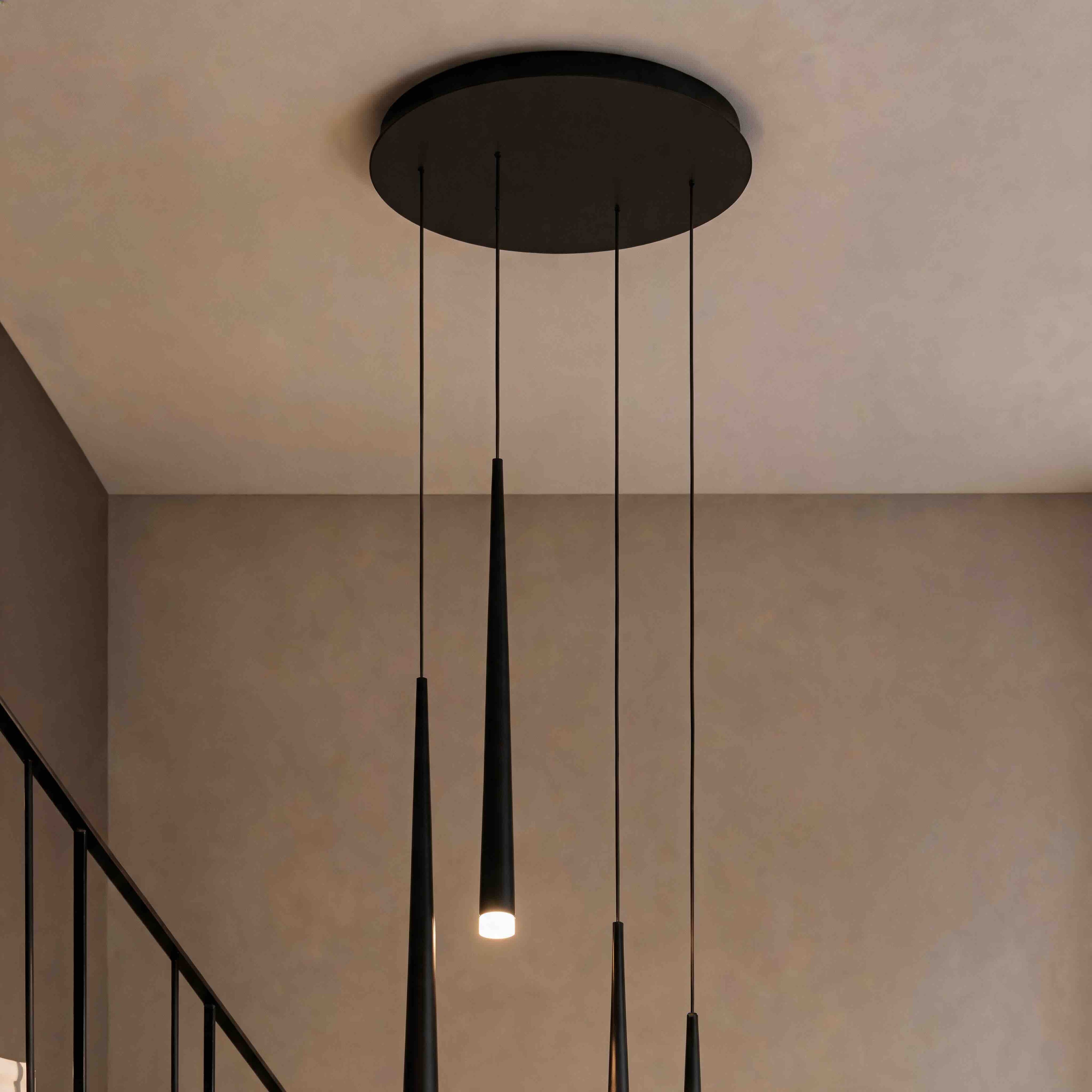 Modern Nordic Ceiling Light Adjustable Flush Mount Iron Acrylic Dimmable LED 6-68 Heads | ribuella