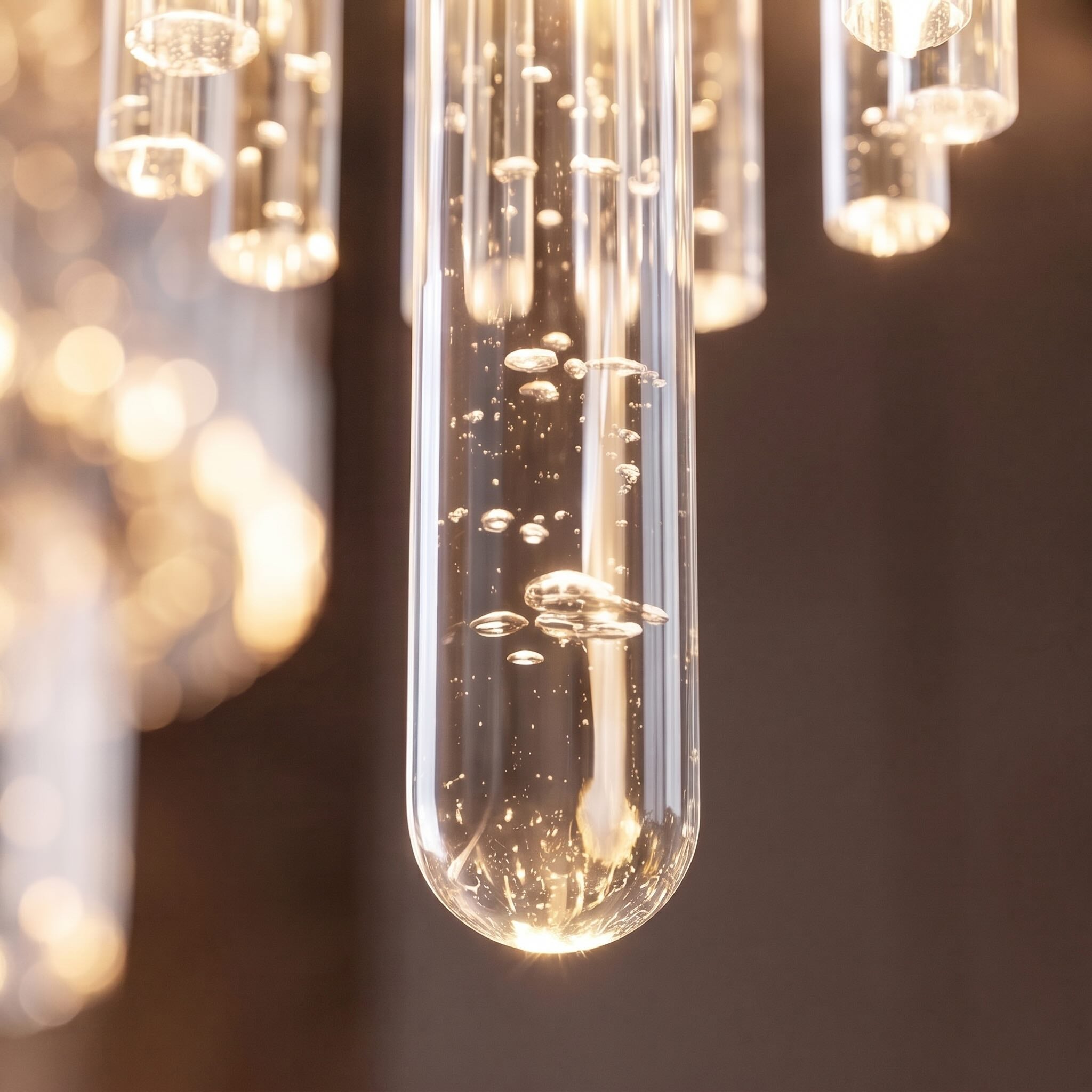 Modern Crystal Chandelier Adjustable Height K9 Glass Chrome Finish LED 18 Lights | ribuella