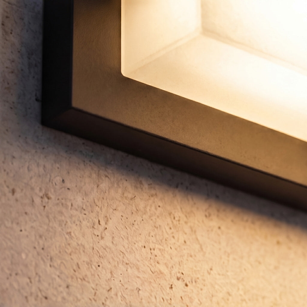 Modern Solar Outdoor Wall Lamp Weatherproof Metal Acrylic Adjustable LED Light | ribuella