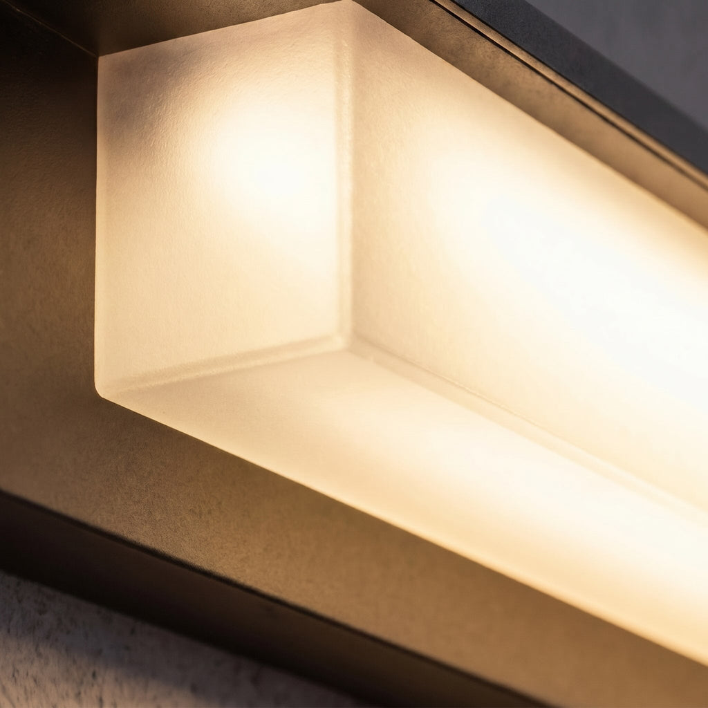 Modern Solar Outdoor Wall Lamp Weatherproof Metal Acrylic Adjustable LED Light | ribuella