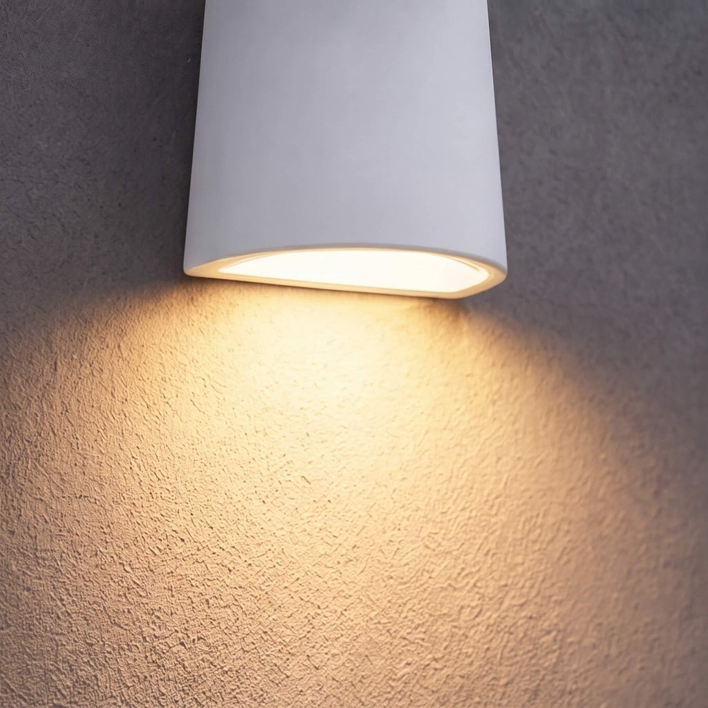Modern Outdoor Wall Lantern Waterproof Metal and Acrylic LED Wall Light Fixture | ribuella