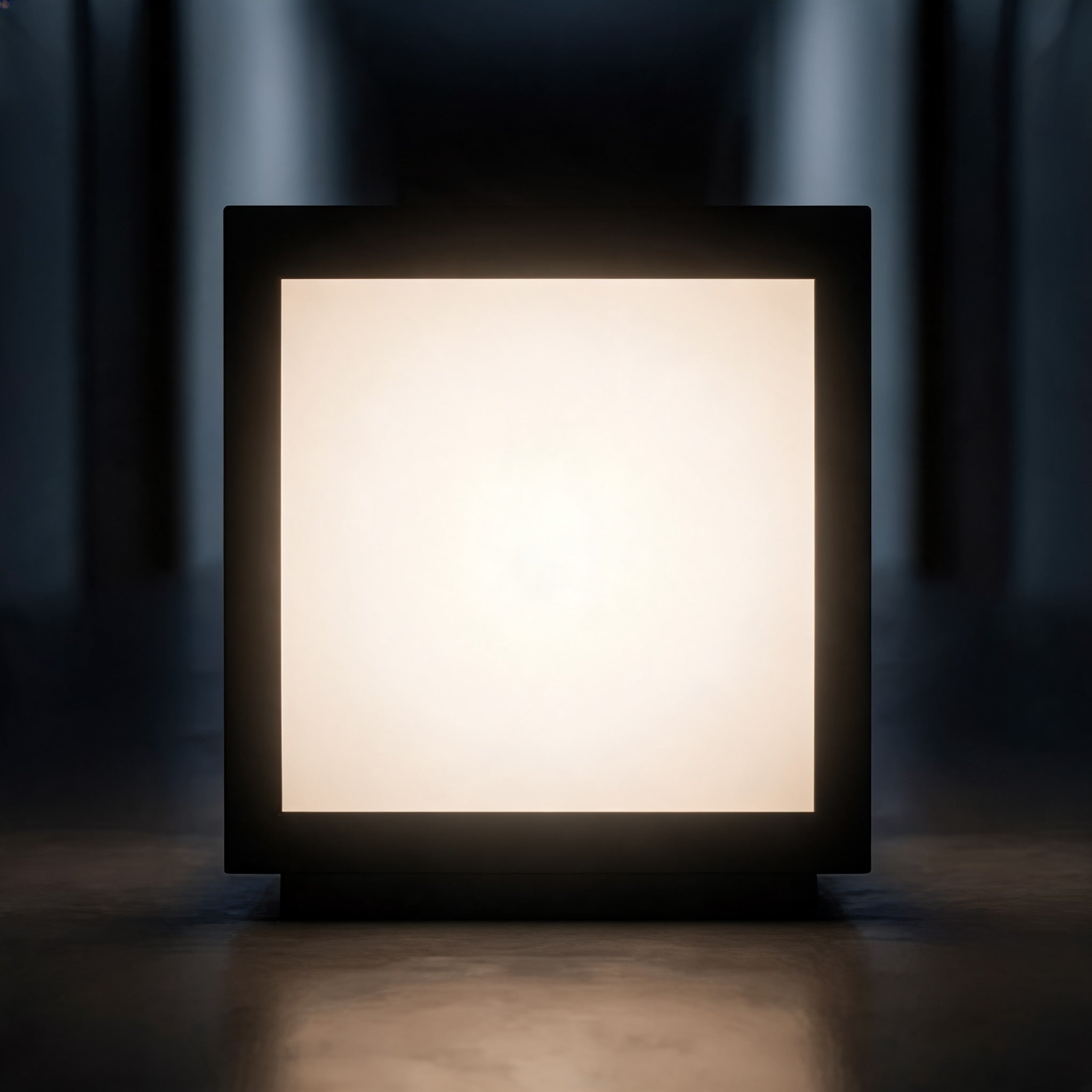 Moderne firkantet søjlelampe til udendørs solbelysning, vægmonteret LED-lampe i rustfrit stål | ribuella