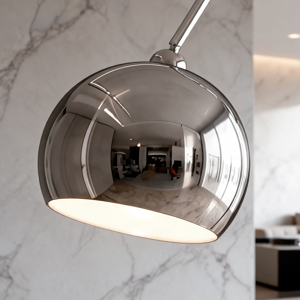 Moderní nastavitelná černá stojací lampa s LED osvětlením a kovovou konstrukcí | ribuella