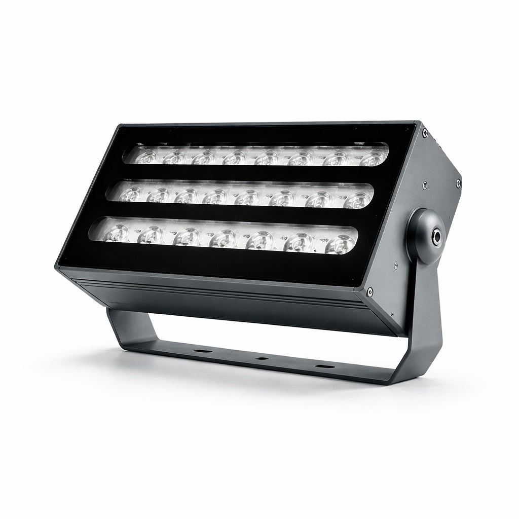 Modern Outdoor Flood Light Wall Mounted Aluminum RGB LED Waterproof 48W 72W | ribuella
