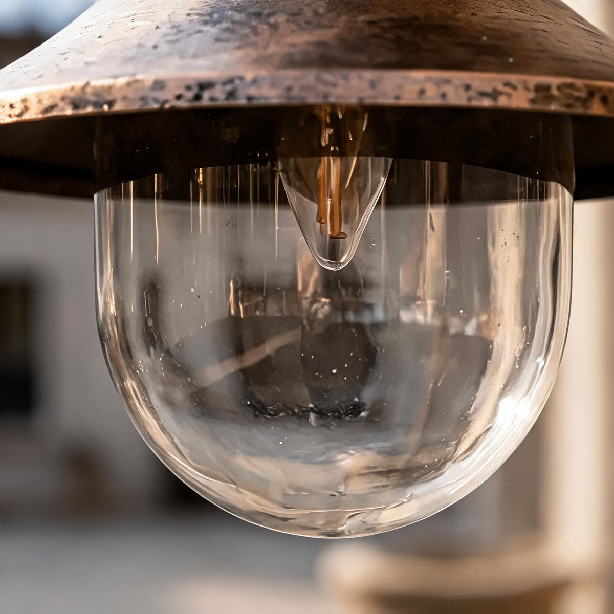 Vintage Outdoor Wall Light Waterproof Aluminum Horn Shape LED Fixture Warm White 3000K | ribuella