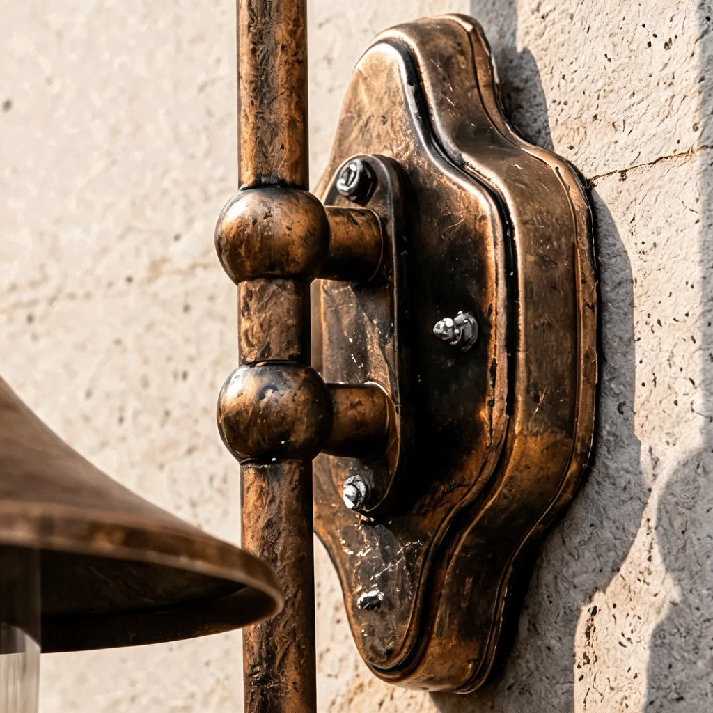Vintage Outdoor Wall Light Waterproof Aluminum Horn Shape LED Fixture Warm White 3000K | ribuella