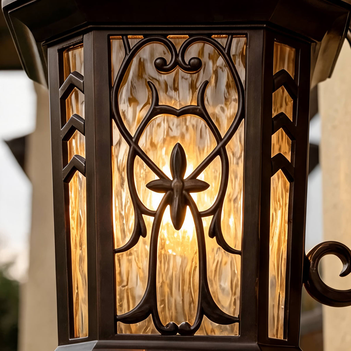 Vintage Outdoor Wall Light Waterproof Die-Cast Aluminum Glass LED Fixture for Exterior Use | ribuella