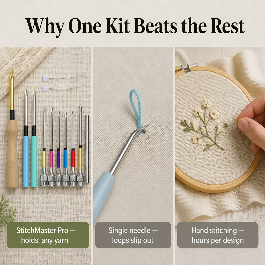 StitchMaster Pro | Vytvářejte měkkou, smyčkovou výšivku, která drží, za poloviční čas | ribuella