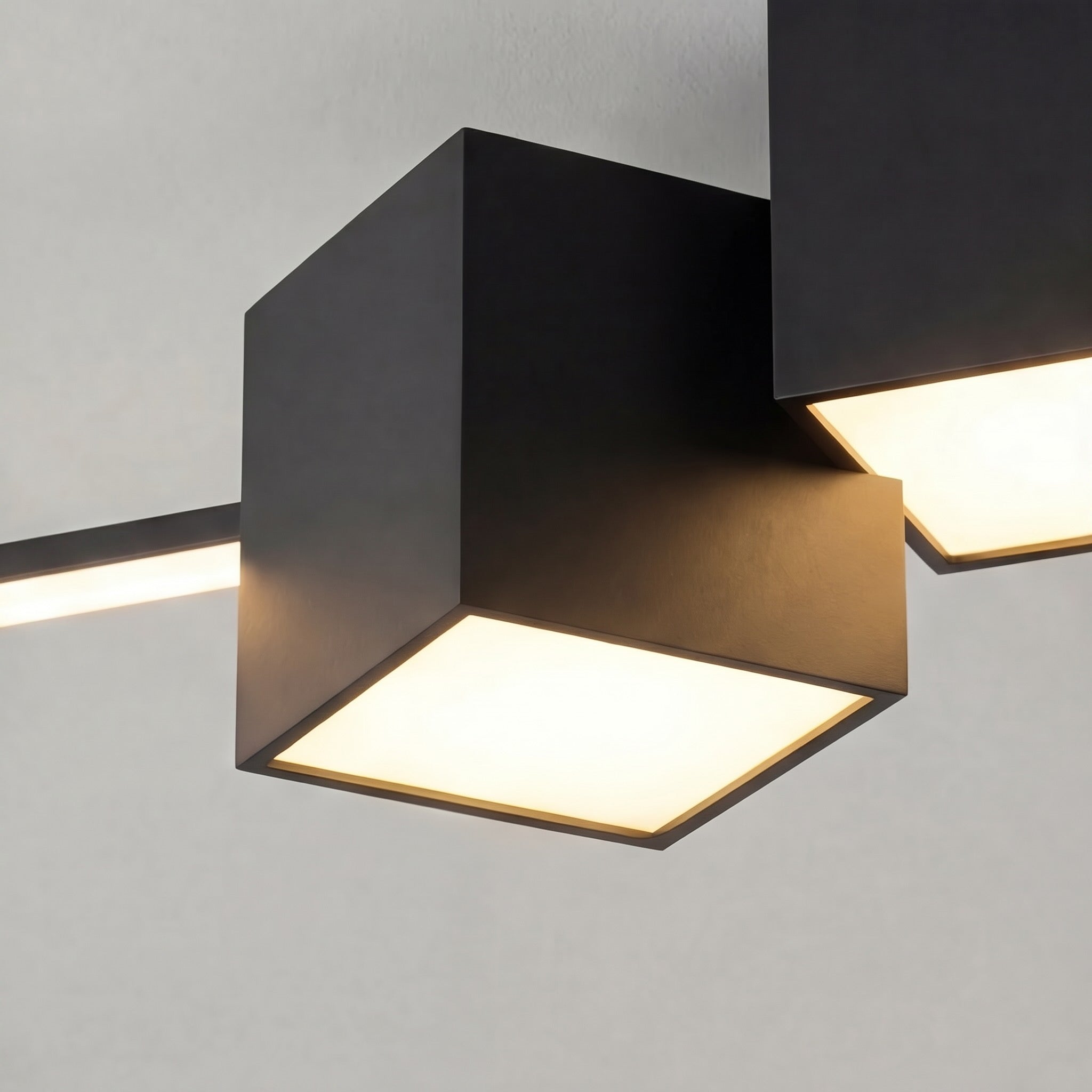 Modern Minimalist Flush Mount Ceiling Light LED Iron Acrylic Dimmable 3200 Lumens 32W 3000K-6000K | ribuella