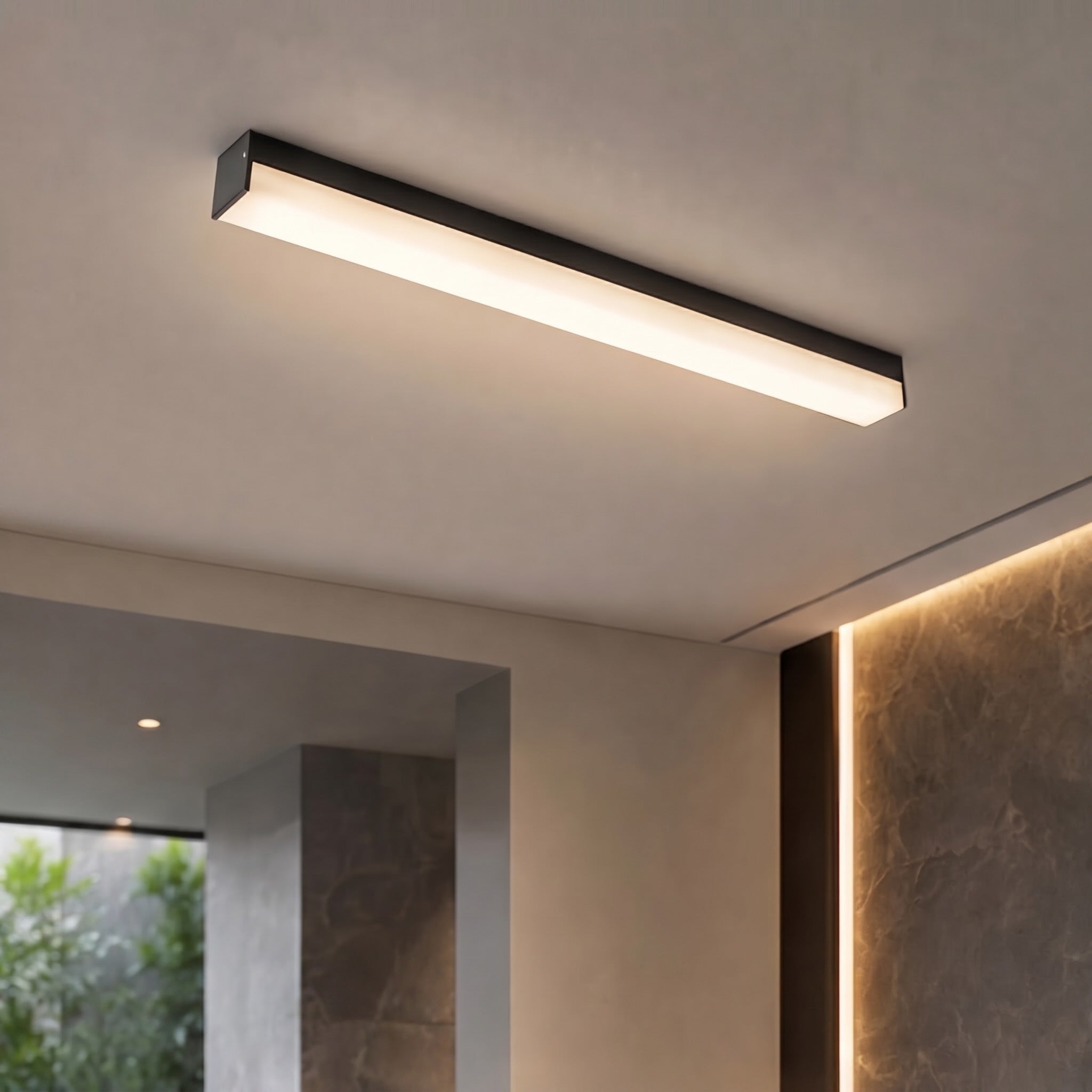 Modern Minimalist Ceiling Light Flush Mount LED Dimmable Aluminum Indoor Lighting | ribuella