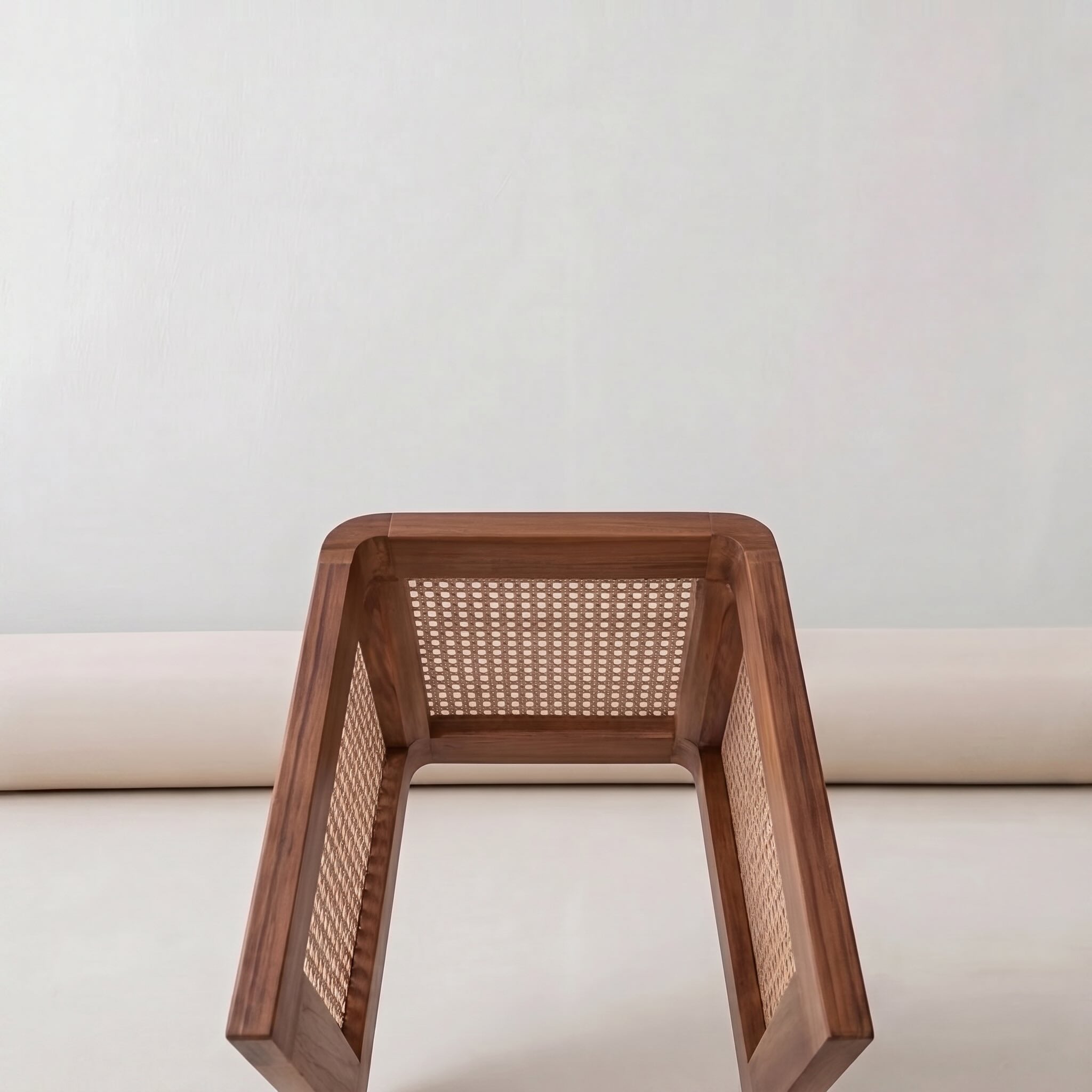 Minimalist Cube Table Solid Wood Compact Design Indoor Accent Furniture | ribuella