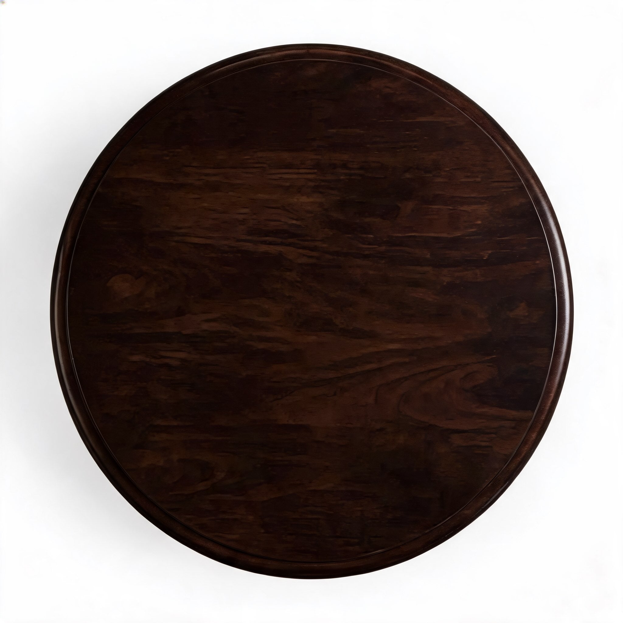 French Retro Style Round Side Table Solid Wood Compact Design for Living Room or Bedroom | ribuella