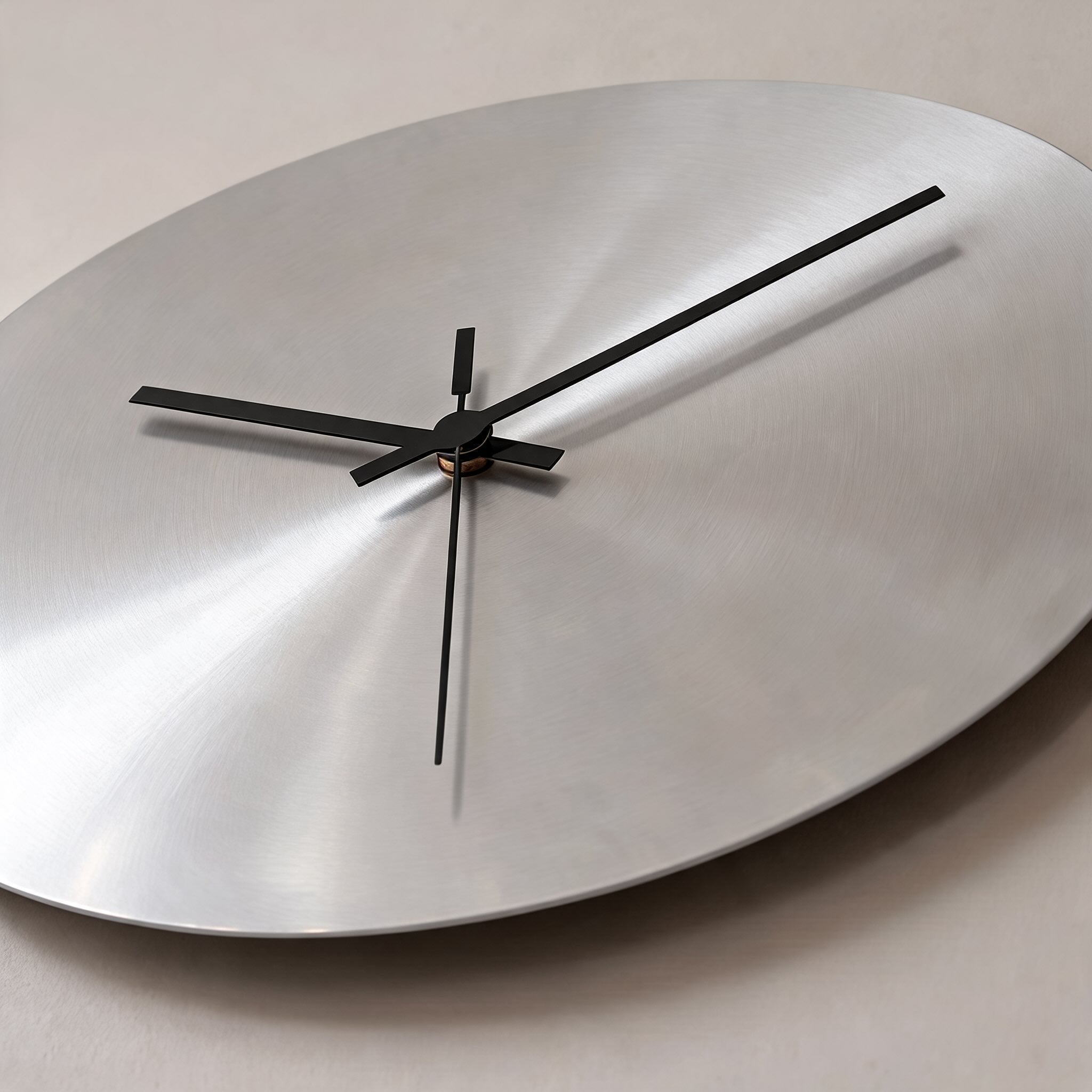 Modern Wall Clock Ultra-Slim Stainless Steel Silent Quartz Minimalist Design for Home Decor | ribuella