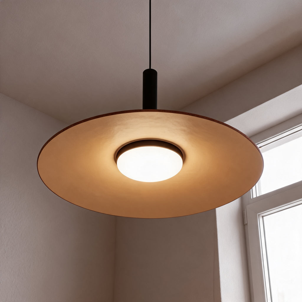 Modern Pendant Light Hanging Fixture in Concrete with Dimmable LED for Kitchen Island Lighting | ribuella