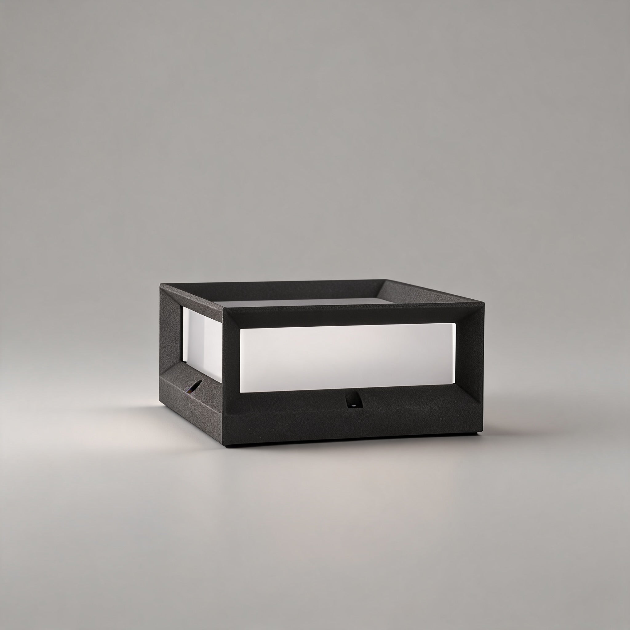 Moderne Solar-Gartenleuchten für den Außenbereich im Pfeilerdesign, wasserdicht, Aluminium, LED, 3200K | ribuella