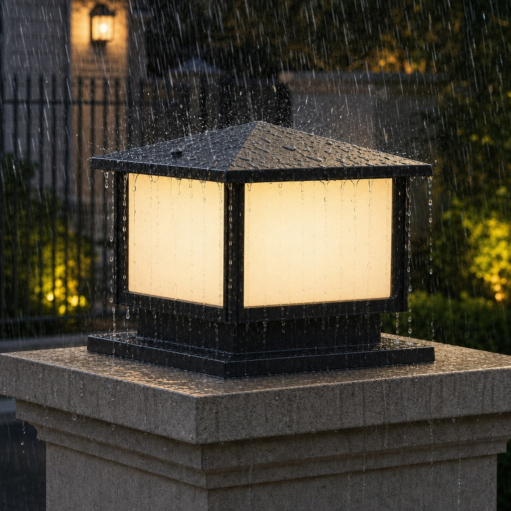 Modern Solar Garden Lights Waterproof Adjustable LED Aluminum Pillar Light with IP54 Rating | ribuella