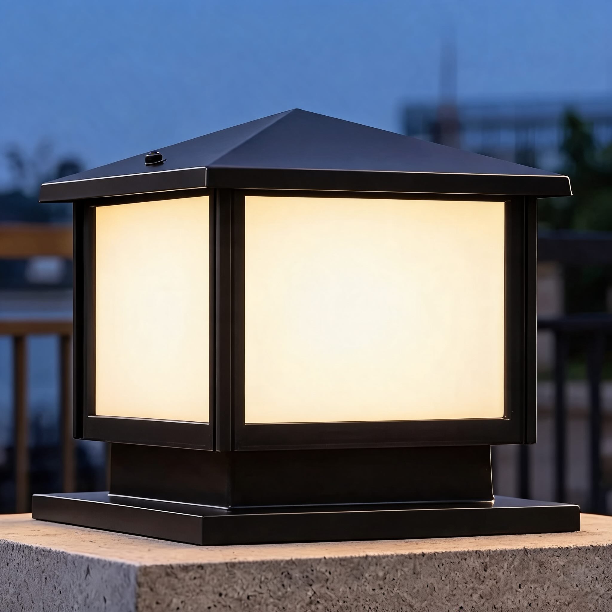 Modern Solar Garden Lights Waterproof Adjustable LED Aluminum Pillar Light with IP54 Rating | ribuella