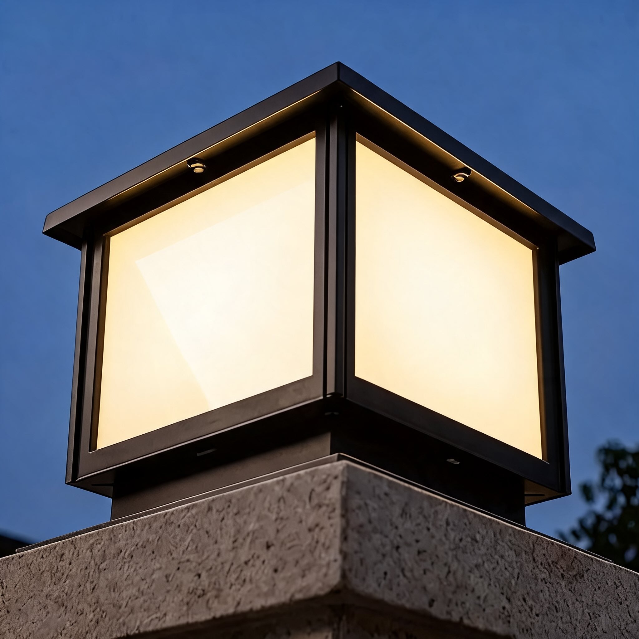 Modern Solar Garden Lights Waterproof Adjustable LED Aluminum Pillar Light with IP54 Rating | ribuella