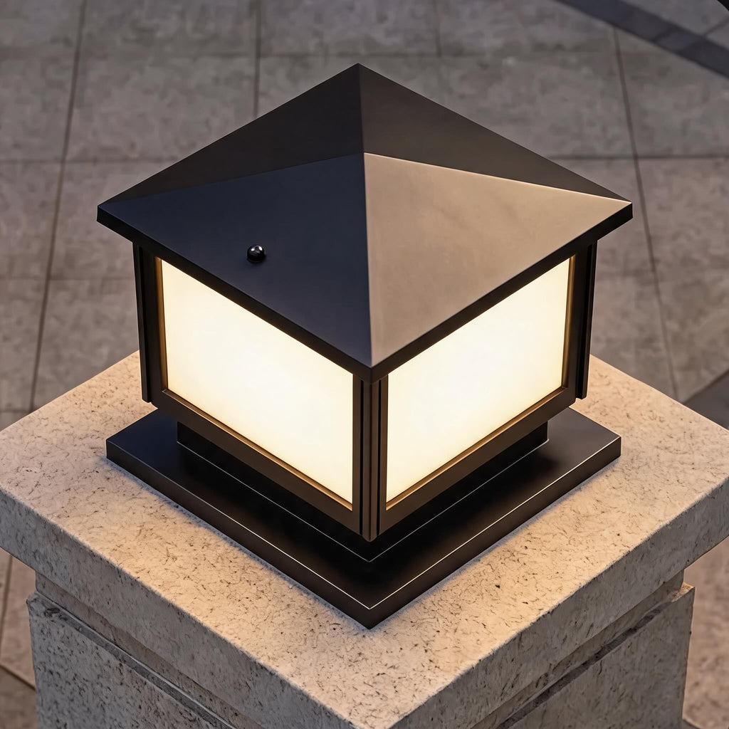 Modern Solar Garden Lights Waterproof Adjustable LED Aluminum Pillar Light with IP54 Rating | ribuella