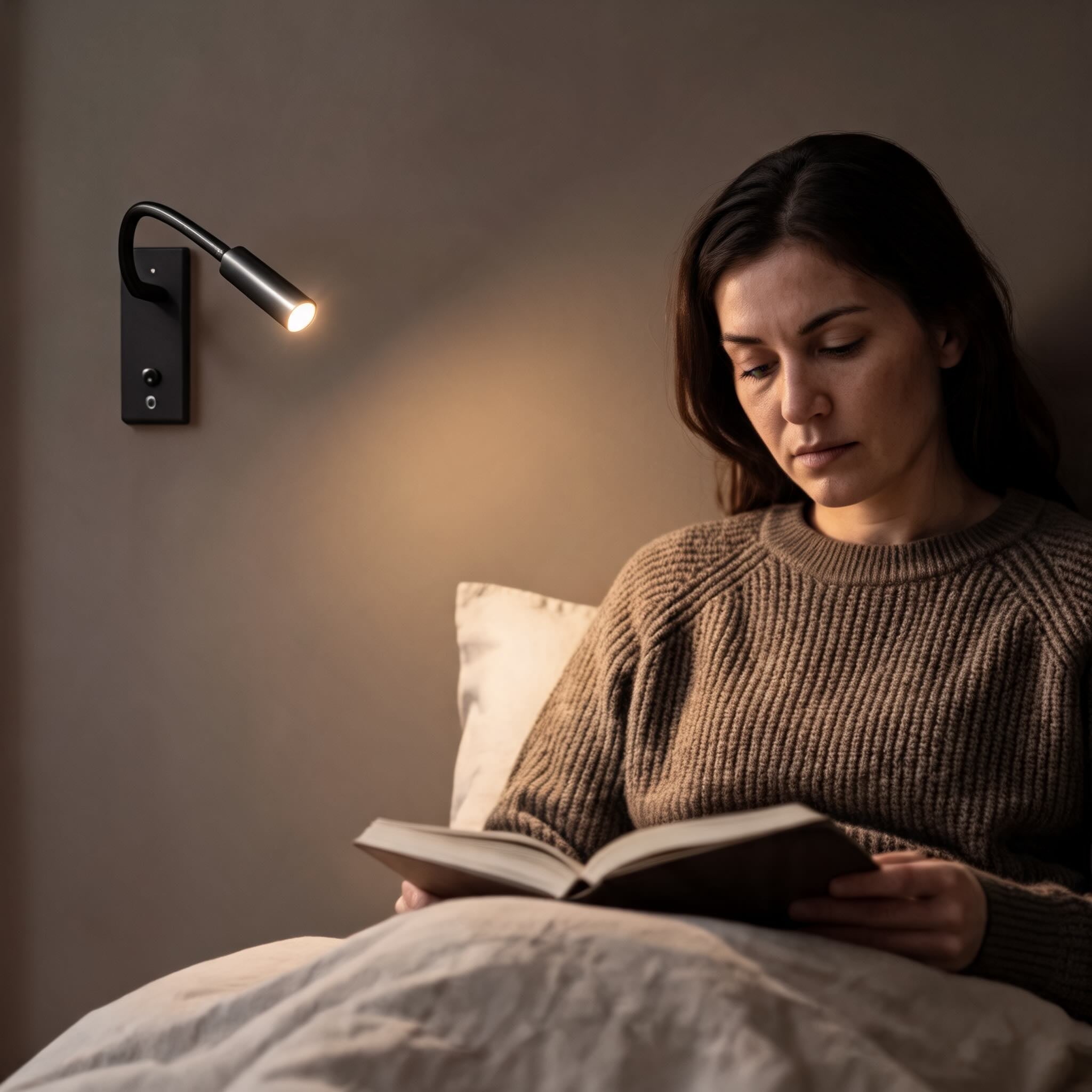 Industrial Wall Light Adjustable Gooseneck Aluminum Integrated LED Task Lamp 3000K Warm White | ribuella