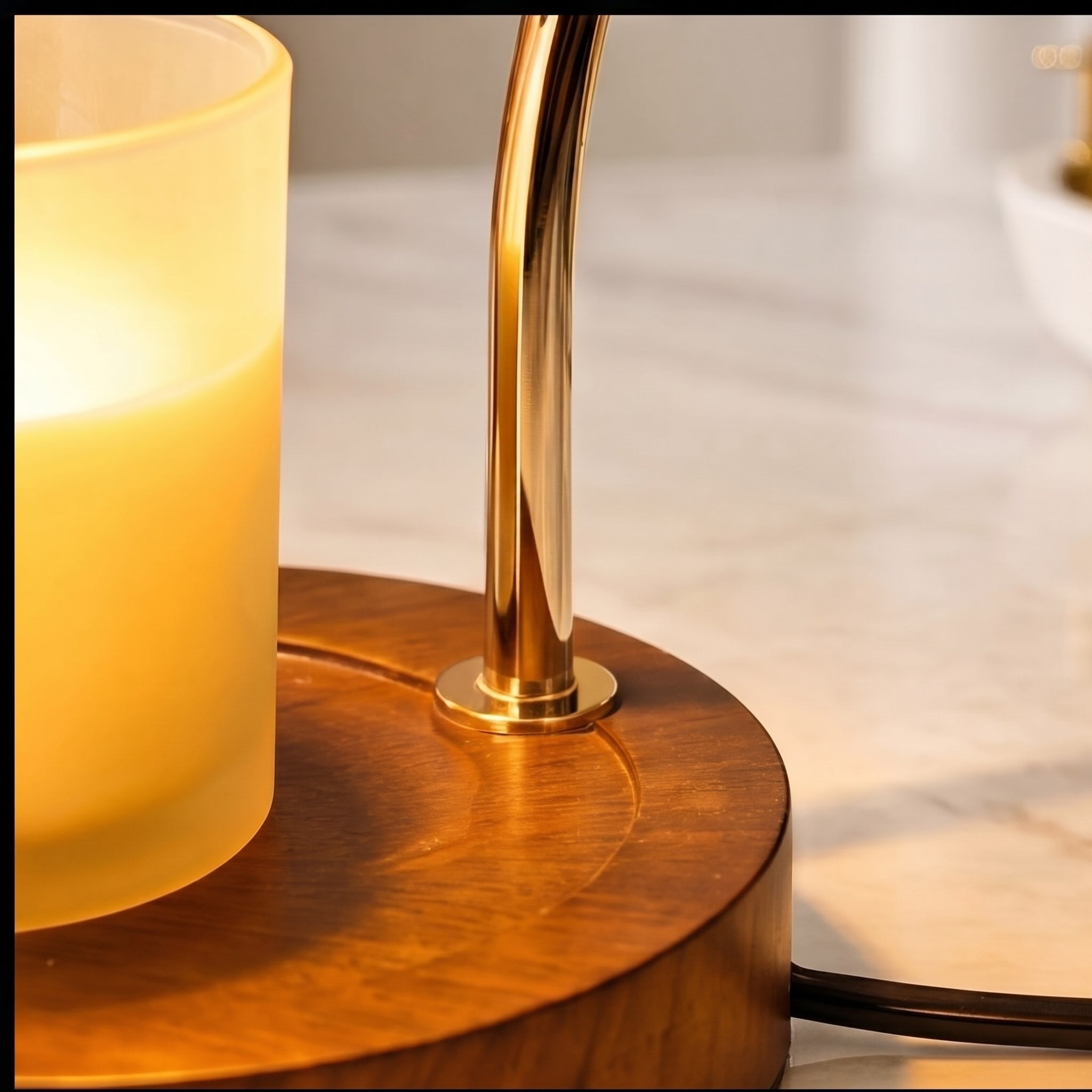 Moderne Wandlampe zum Wachsschmelzen mit Halogenlicht, einstellbarem Dimmer und Netzbetrieb, 90-260V | ribuella