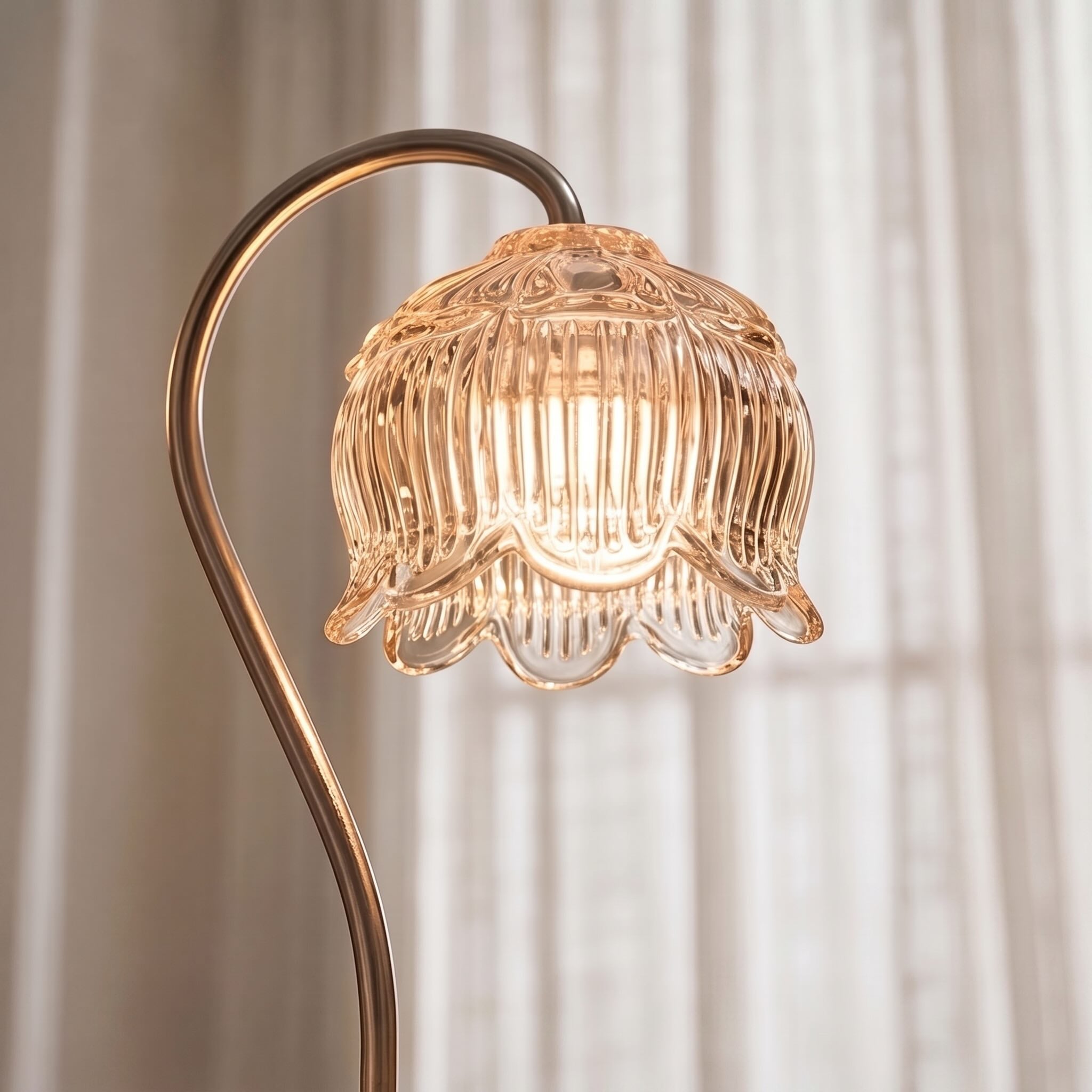 Moderne Glas-Kerzenwärmerlampe mit verstellbarem Dimmer, LED-Licht für gemütliche Atmosphäre und sichere Duftverwendung | ribuella