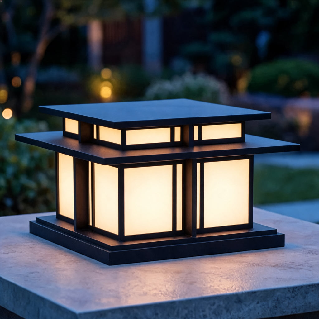 Modern Outdoor Wall Light Waterproof Metal Acrylic Adjustable LED for Gardens and Pathways | ribuella
