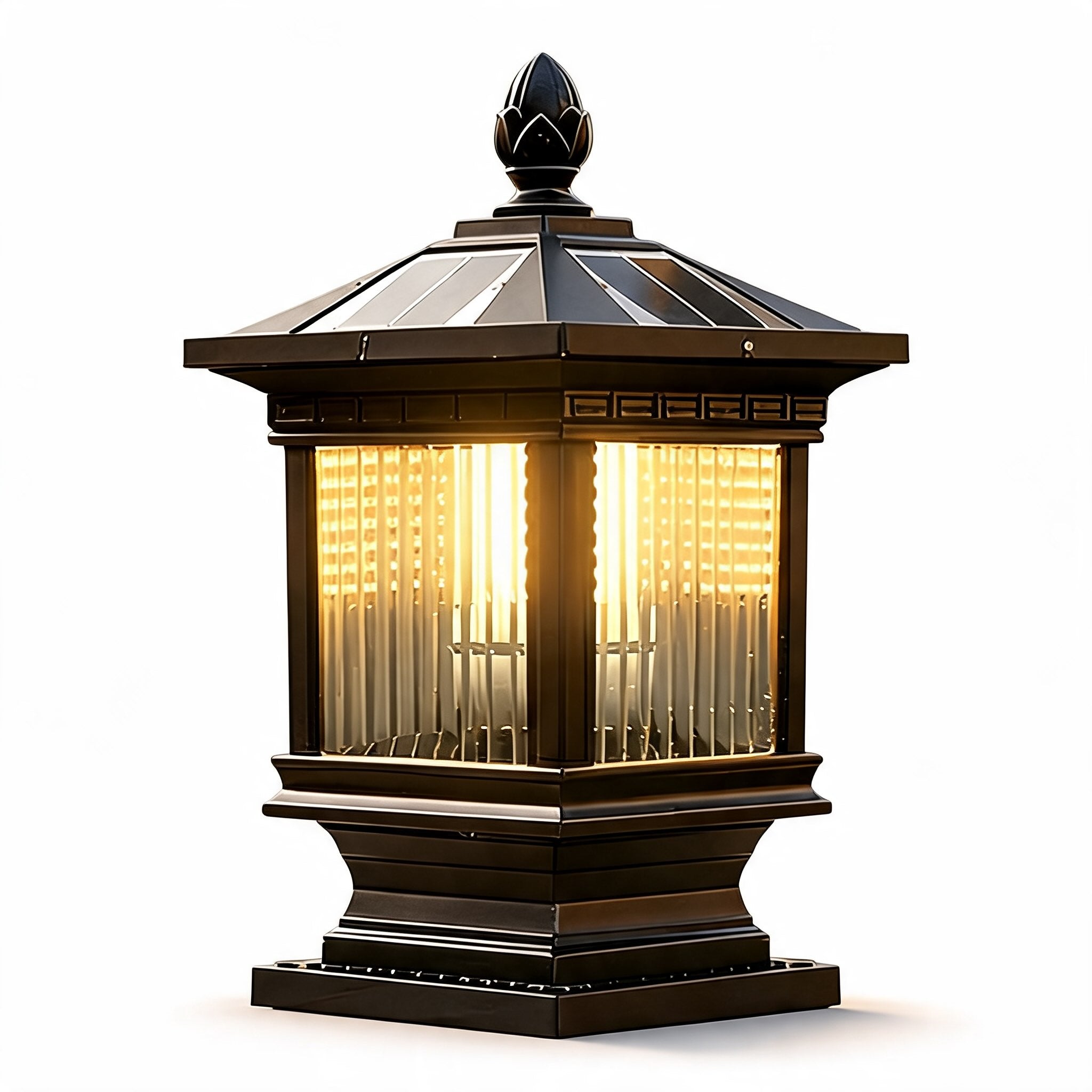 Modern Solar Garden Light Wall Mounted Die-Cast Aluminum Adjustable Dimmable LED Waterproof | ribuella