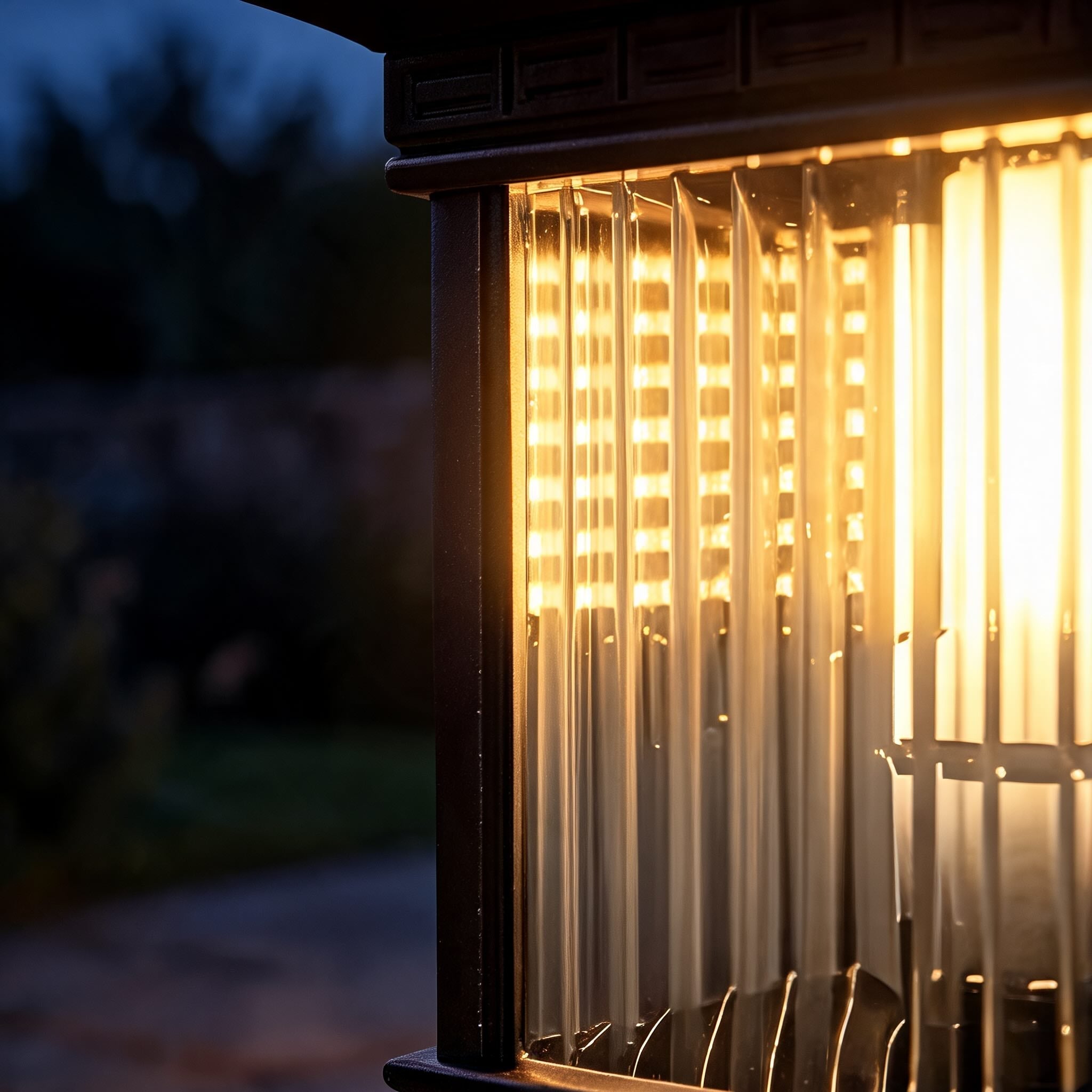 Modern Solar Garden Light Wall Mounted Die-Cast Aluminum Adjustable Dimmable LED Waterproof | ribuella