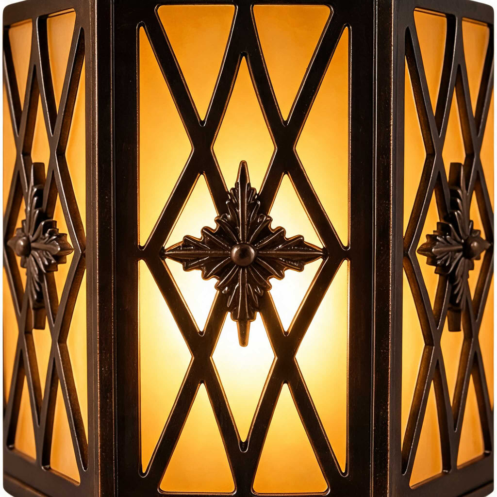 Modern Outdoor Pillar Light Wall Mounted Aluminum E27 Socket with Frosted Glass Shade | ribuella