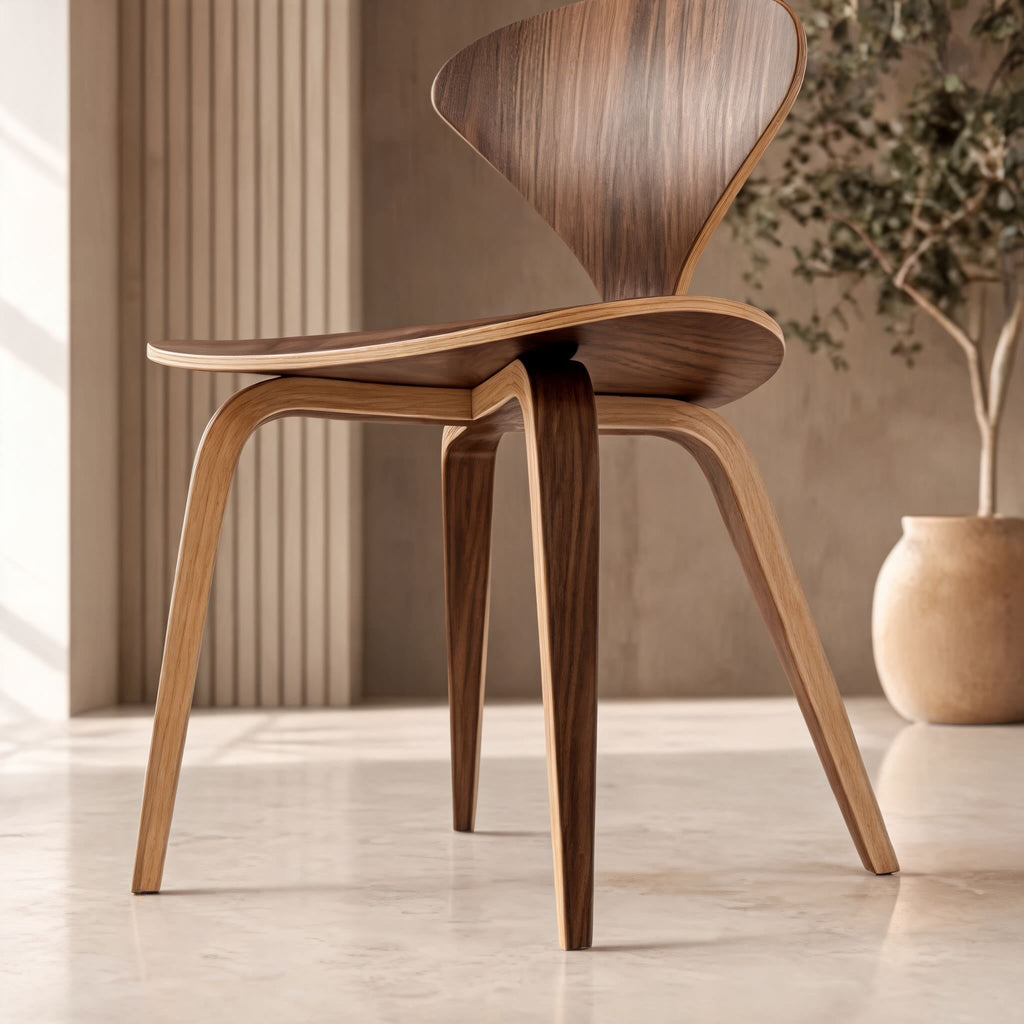 Modern Black Dining Chairs Set of 4 with Ergonomic Bentwood Butterfly Backrest for Dining Rooms | ribuella