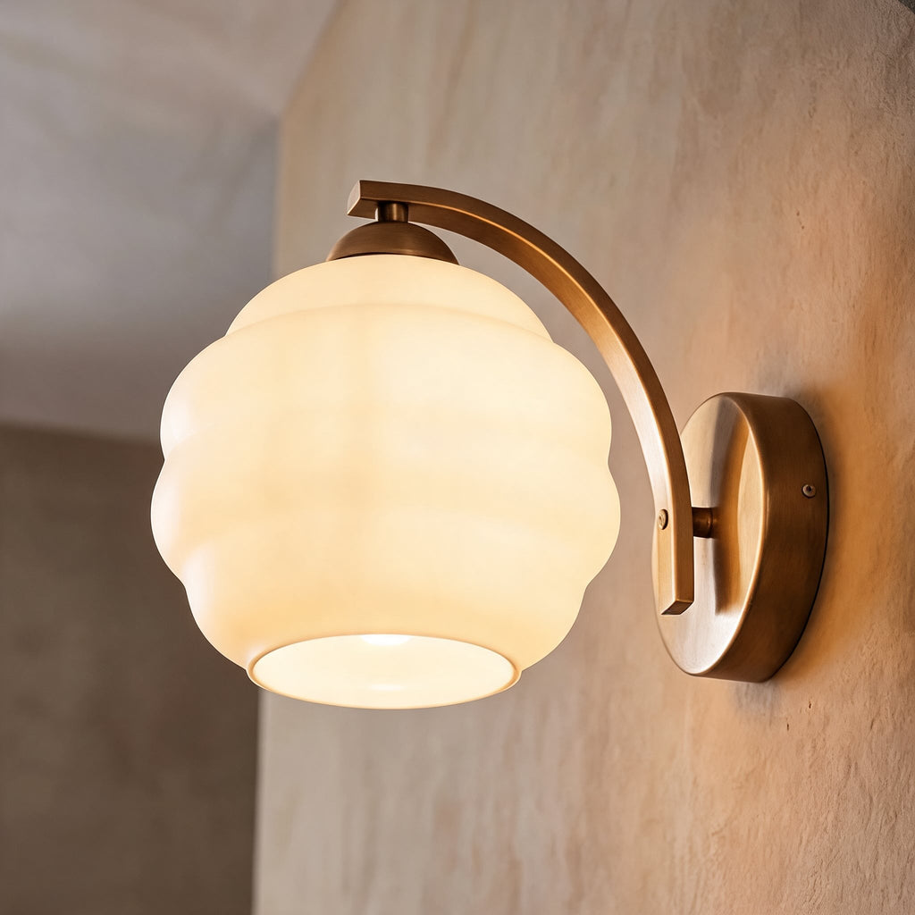 Modern Wall Light Adjustable Sconce Light Metal Glass E26/E27 Base Dimmable Warm Ambience | ribuella