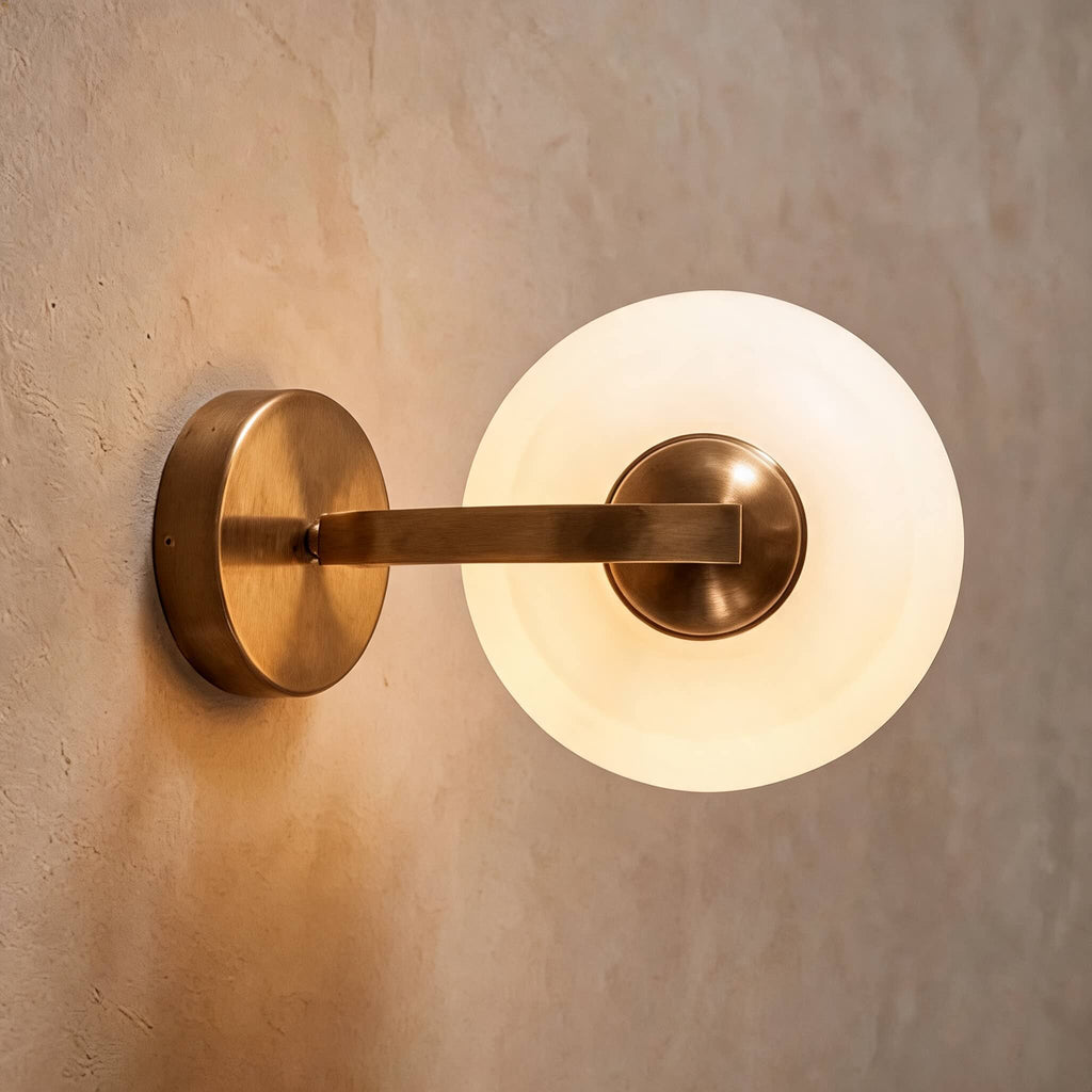 Modern Wall Light Adjustable Sconce Light Metal Glass E26/E27 Base Dimmable Warm Ambience | ribuella