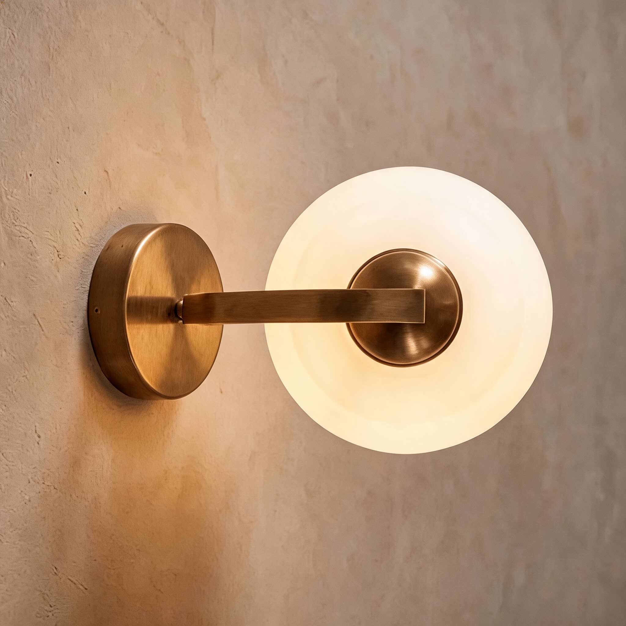 Modern Wall Light Adjustable Sconce Light Metal Glass E26/E27 Base Dimmable Warm Ambience | ribuella