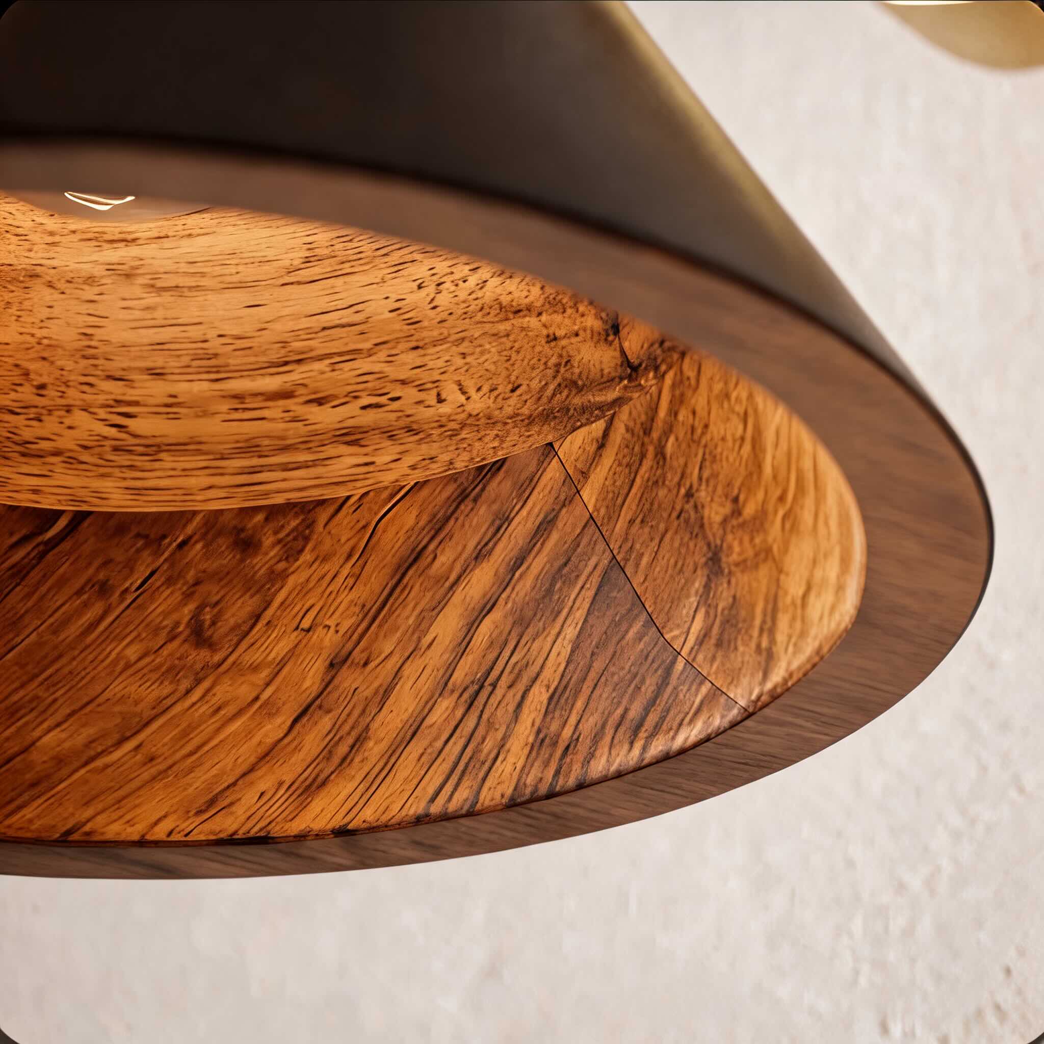 Rustieke houten wandlamp, verstelbare messing armatuur, E26/E27-fitting, max. 40 W | ribuella
