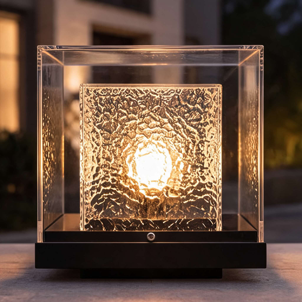 Modern Outdoor Pillar Light Ground Mounted Stainless Steel LED Warm White IP65 Waterproof | ribuella